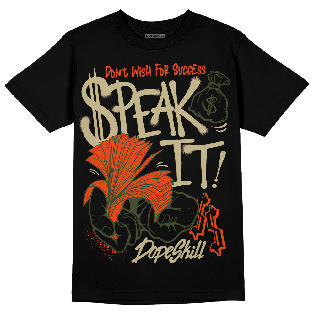 Olive Collection DopeSkill T-Shirt Speak It Graphic