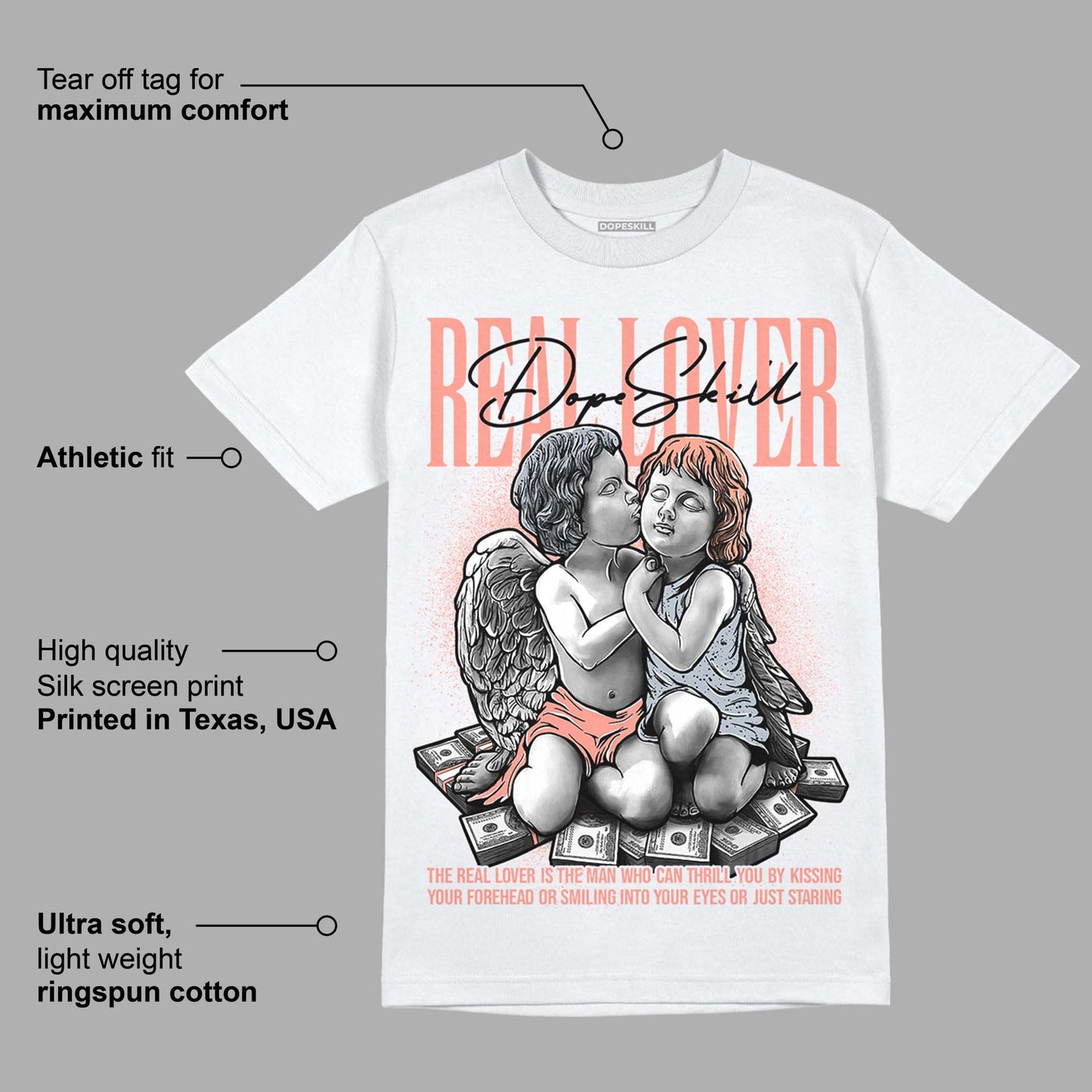 Crimson Bliss 5s DopeSkill T-Shirt Real Lover Graphic