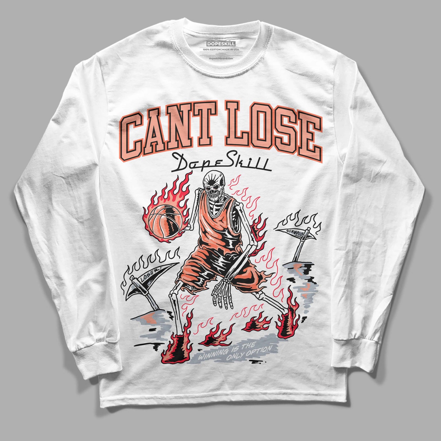 Crimson Bliss 5s DopeSkill Long Sleeve T-Shirt Cant Lose Graphic
