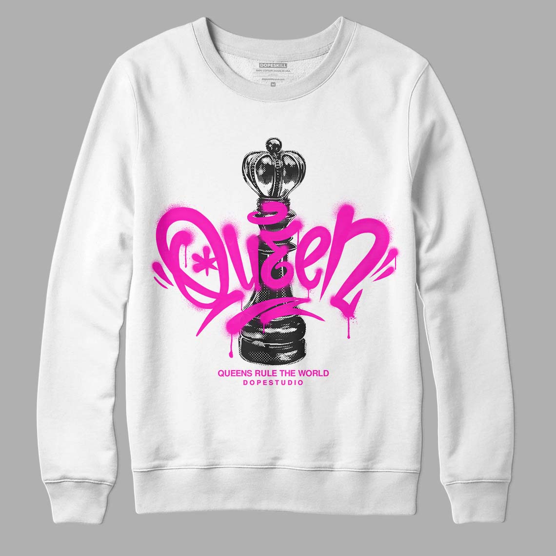 Dunk Low Active Fuchsia DopeSkill Sweatshirt Queen Chess Graphic