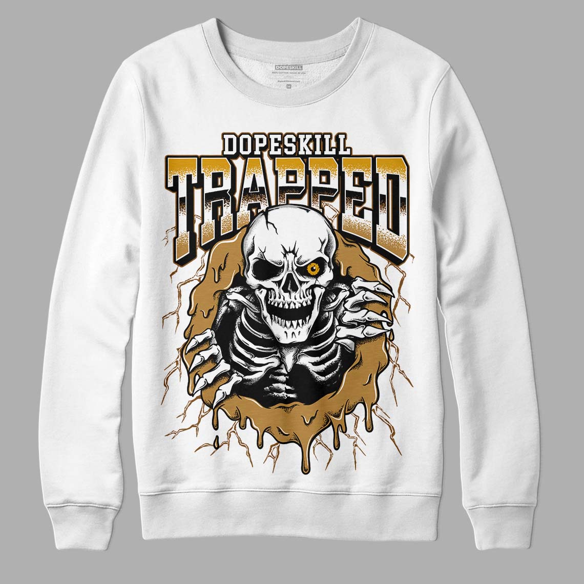 Wheat 13s DopeSkill Sweatshirt Trapped Halloween Graphic