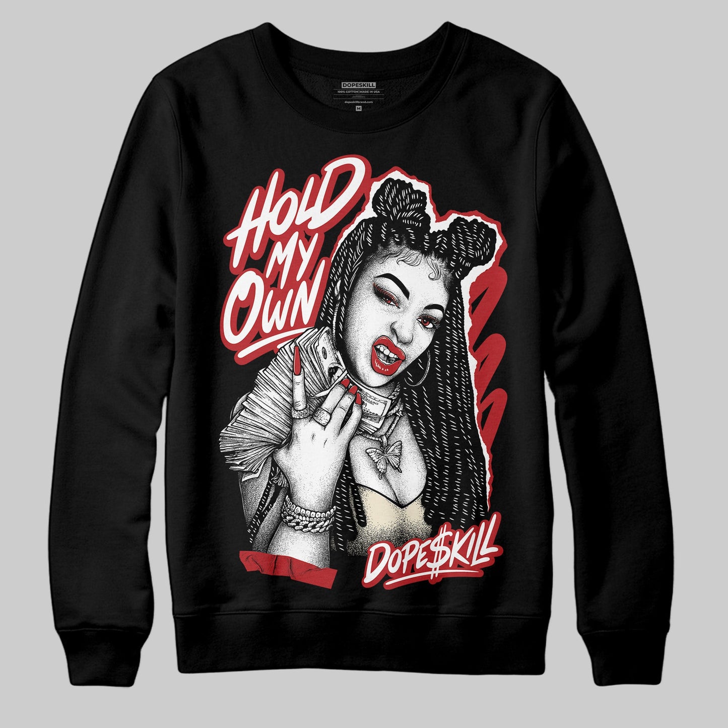 Black Toe Reimagined 1s DopeSkill Sweatshirt New H.M.O Graphic