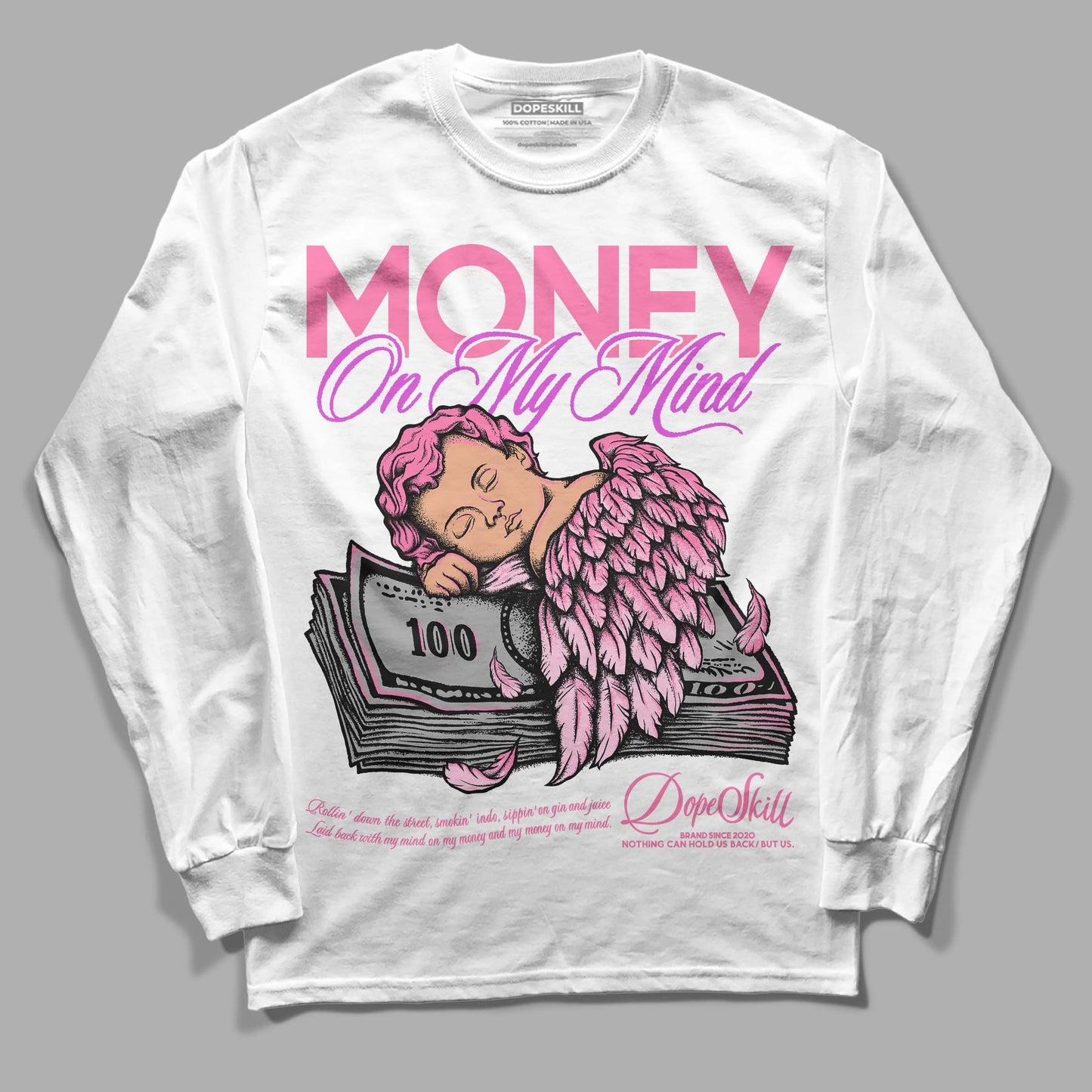 Dunk Low Pink Foam DopeSkill Long Sleeve T-Shirt MOMM Graphic