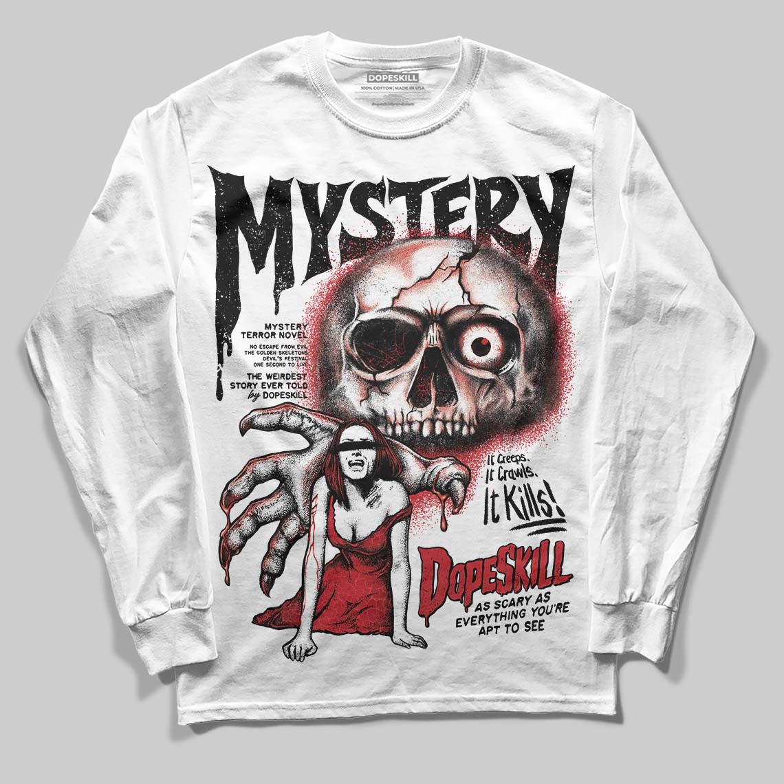 Ruby 1s DopeSkill Long Sleeve T-Shirt Mystery Ghostly Grasp Graphic