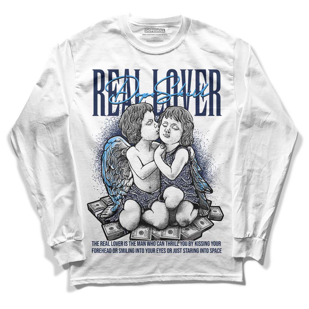 AJ Spizike White Obsidian DopeSkill Long Sleeve T-Shirt Real Lover Graphic