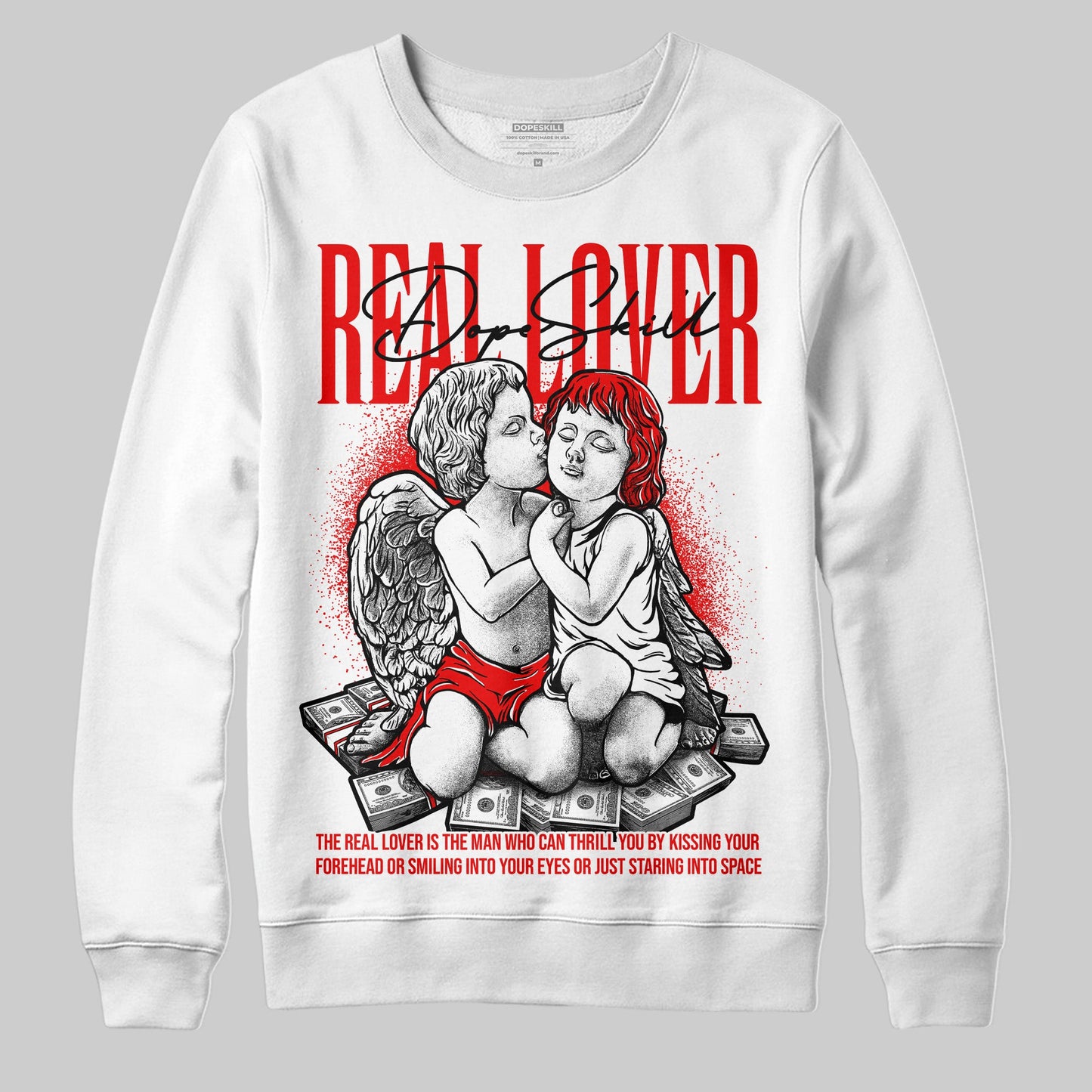 Cherry 11s DopeSkill Sweatshirt Real Lover Graphic