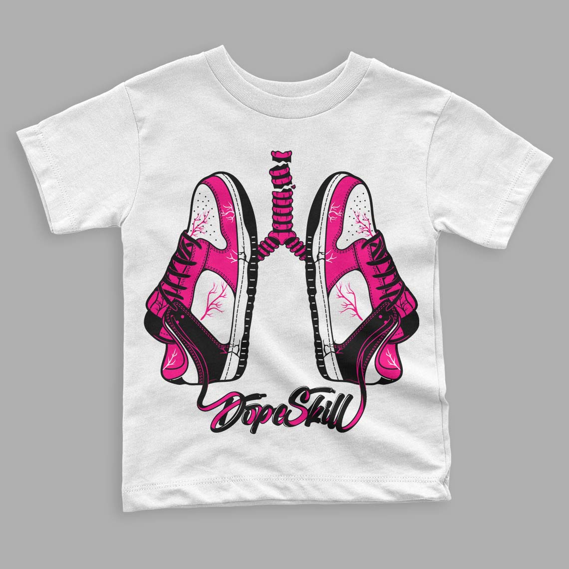 Fierce Pink 1s DopeSkill Toddler Kids T-shirt Breathe Graphic