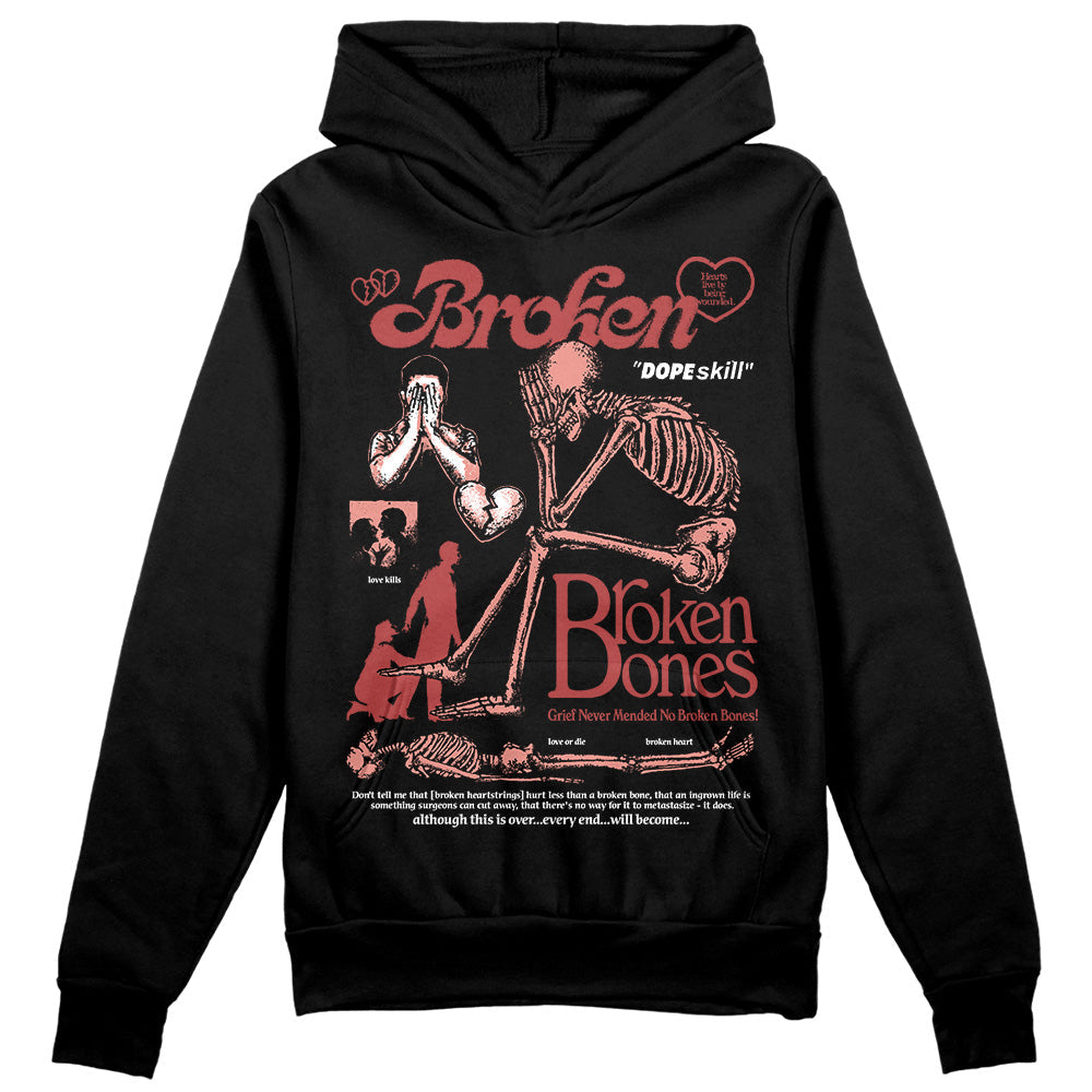 Dune Red 13s DopeSkill Hoodie Sweatshirt Broken Bones Graphic