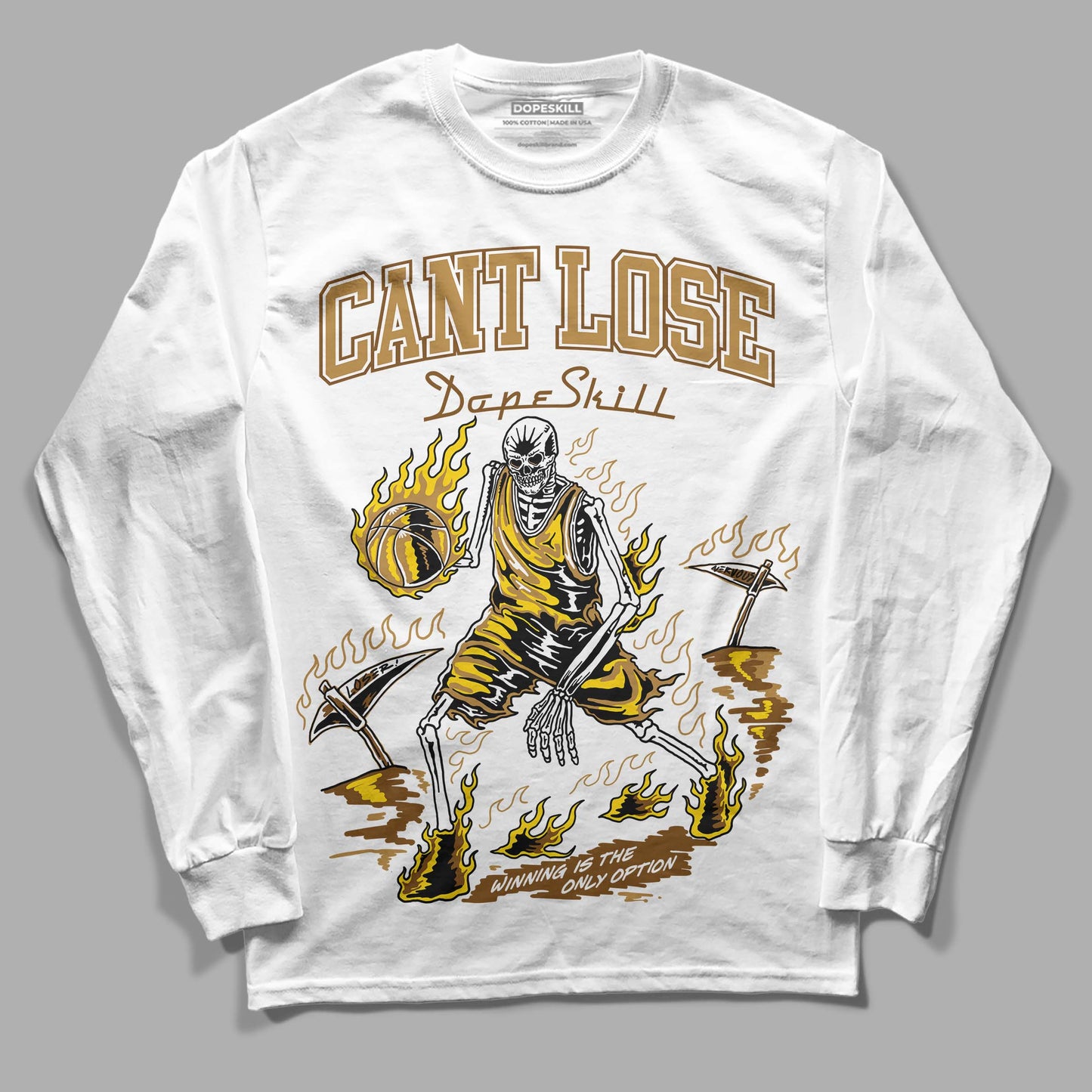 Wheat 13s DopeSkill Long Sleeve T-Shirt Cant Lose Graphic