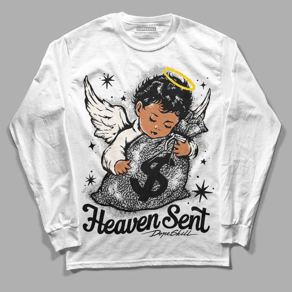 Off Noir 3s DopeSkill Long Sleeve T-Shirt Heaven Sent Graphic