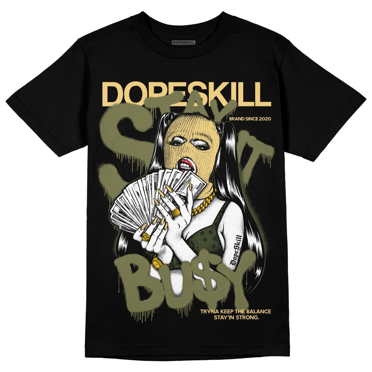 Craft Olive 4s DopeSkill T-Shirt Stay It Busy Graphic