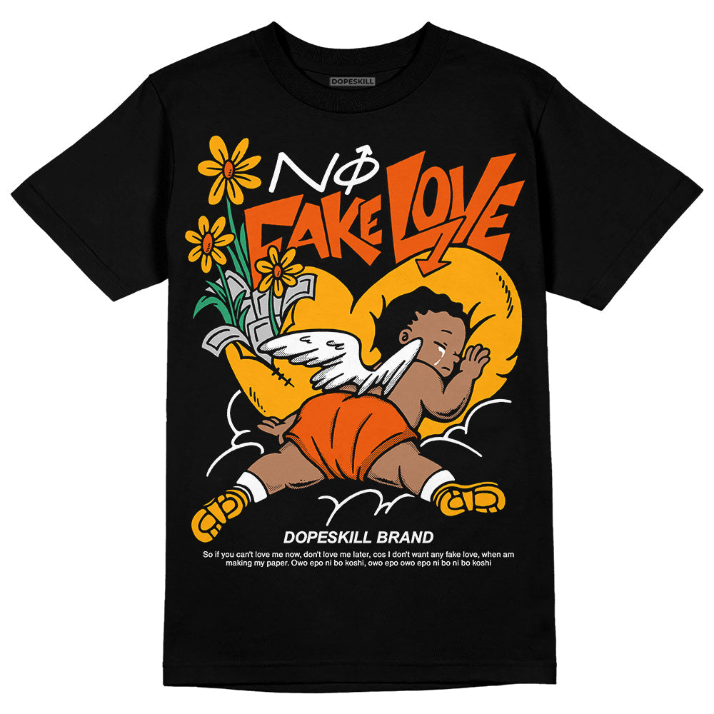 Black Taxi 12s DopeSkill T-Shirt No Fake Love Graphic