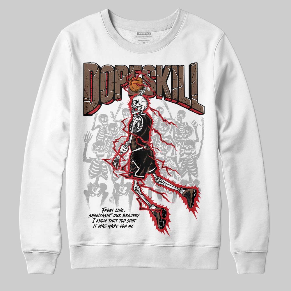 Olive 9s DopeSkill Sweatshirt Thunder Dunk Graphic