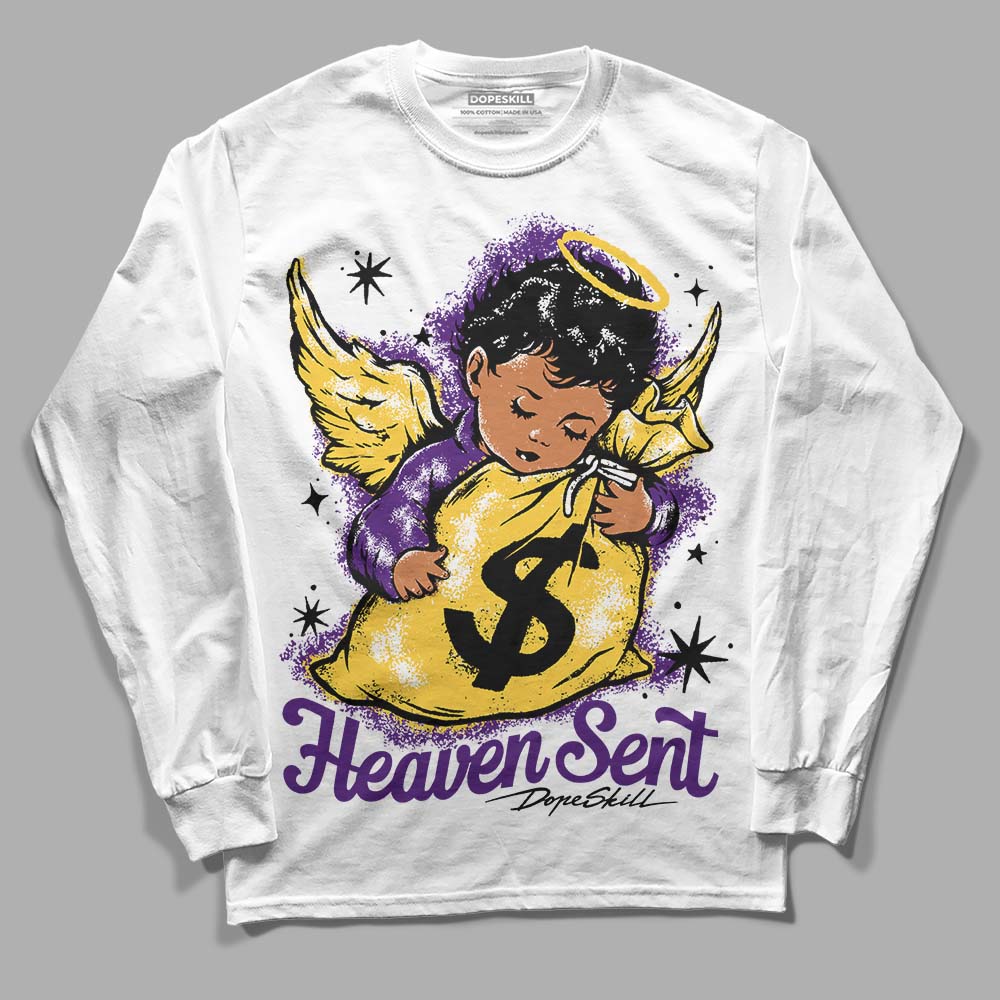 Field Purple 12s DopeSkill Long Sleeve T-Shirt Heaven Sent Graphic