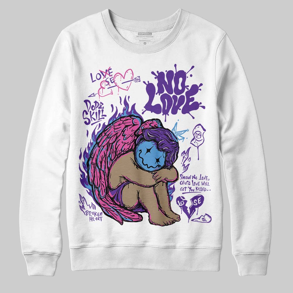 PURPLE Collection DopeSkill Sweatshirt No Love Graphic
