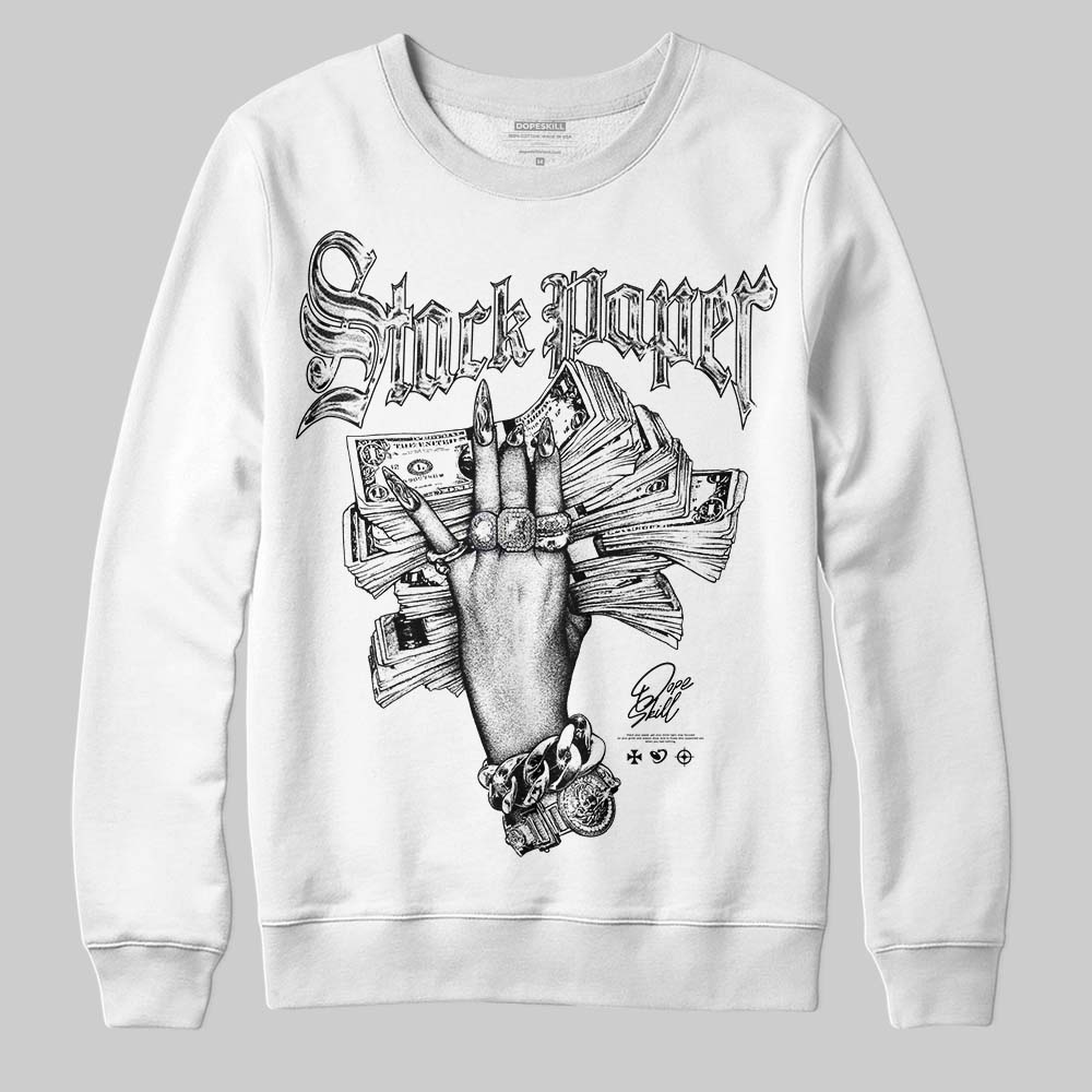 Black and White Collection DopeSkill Sweatshirt Stack Paper Graphic