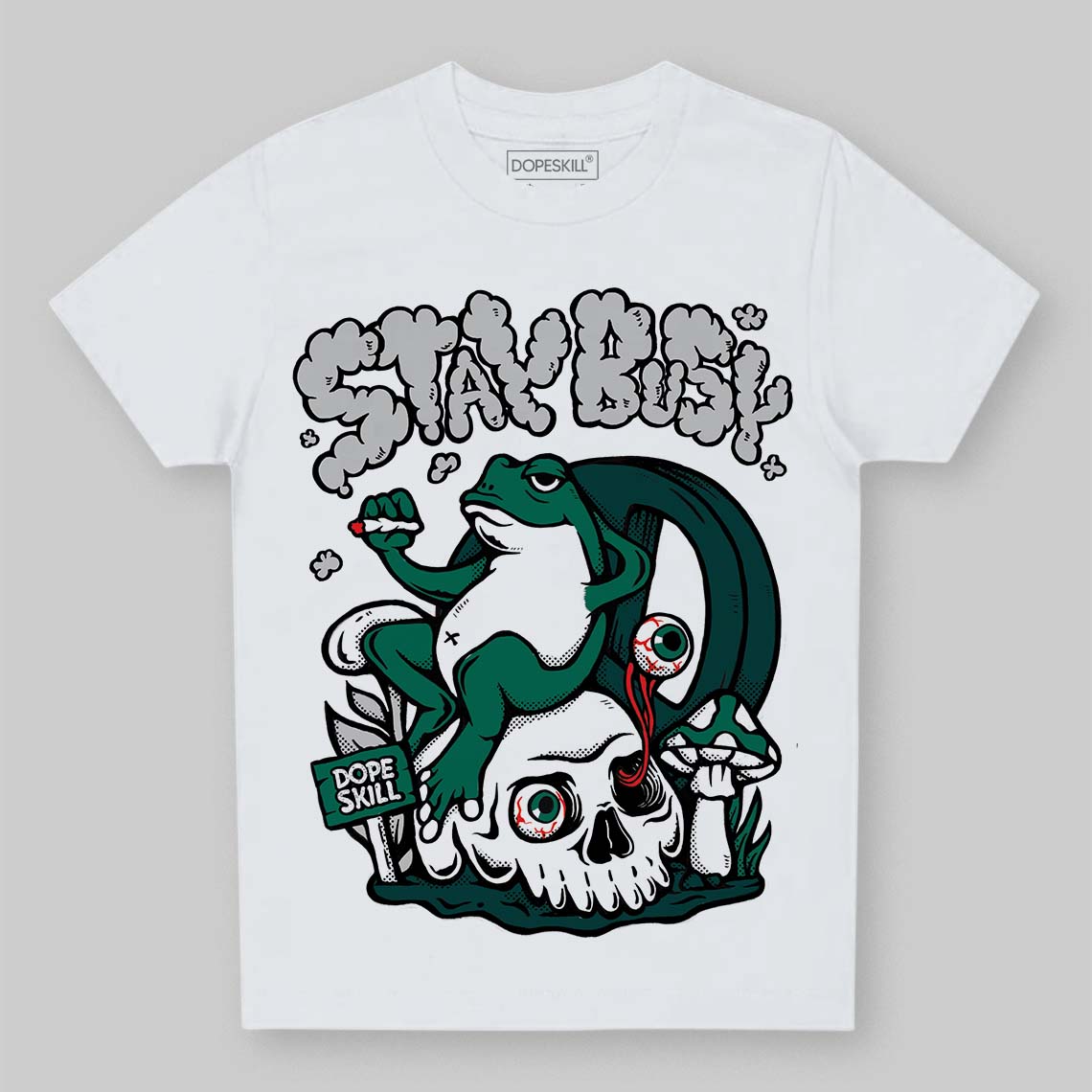 Oxidized Green 4s DopeSkill Toddler Kids T-shirt Stay Busy Graphic