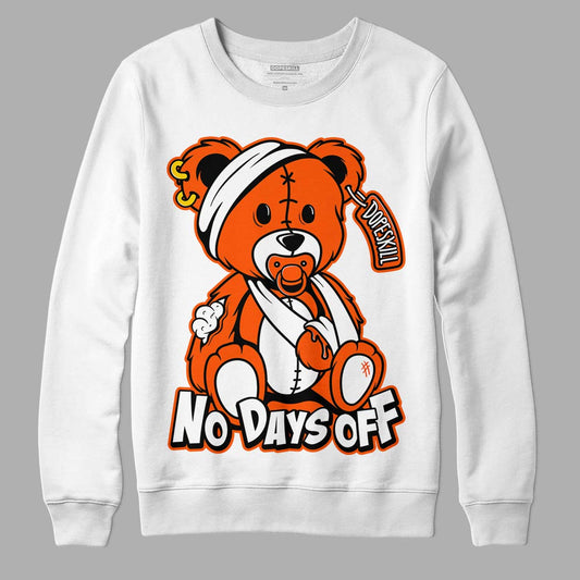 Orange Milk DopeSkill Sweatshirt Hurt Bear Graphic