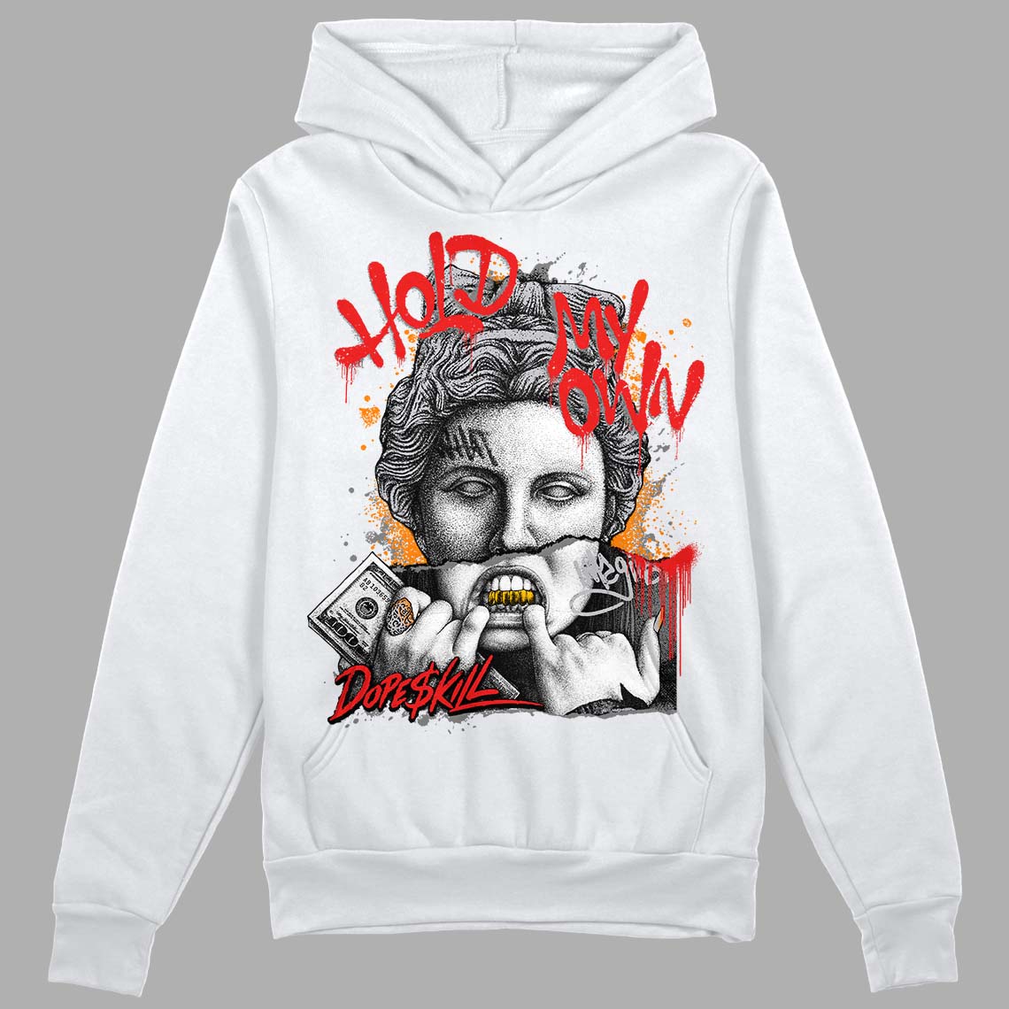 Grey Collection DopeSkill Hoodie Sweatshirt Hold My Own Graphic