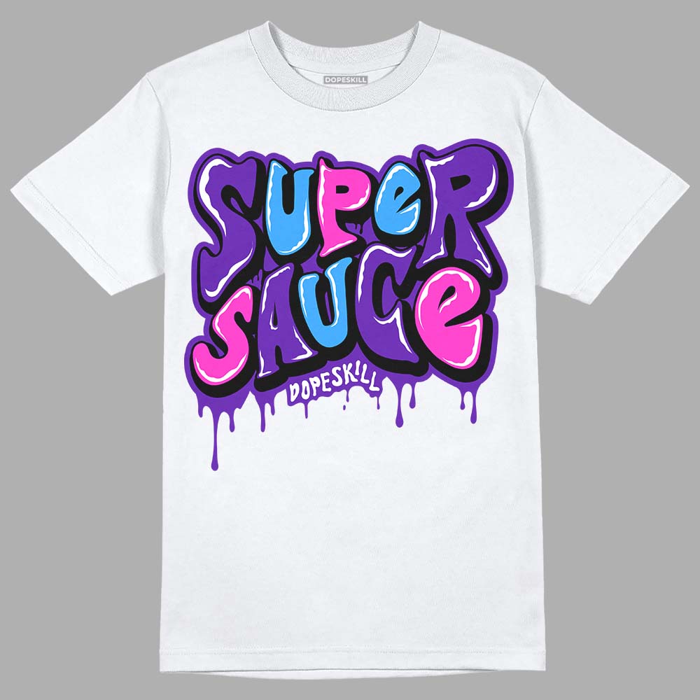 Dunk Purple Championship Court White DopeSkill T-Shirt Super Sauce Graphic