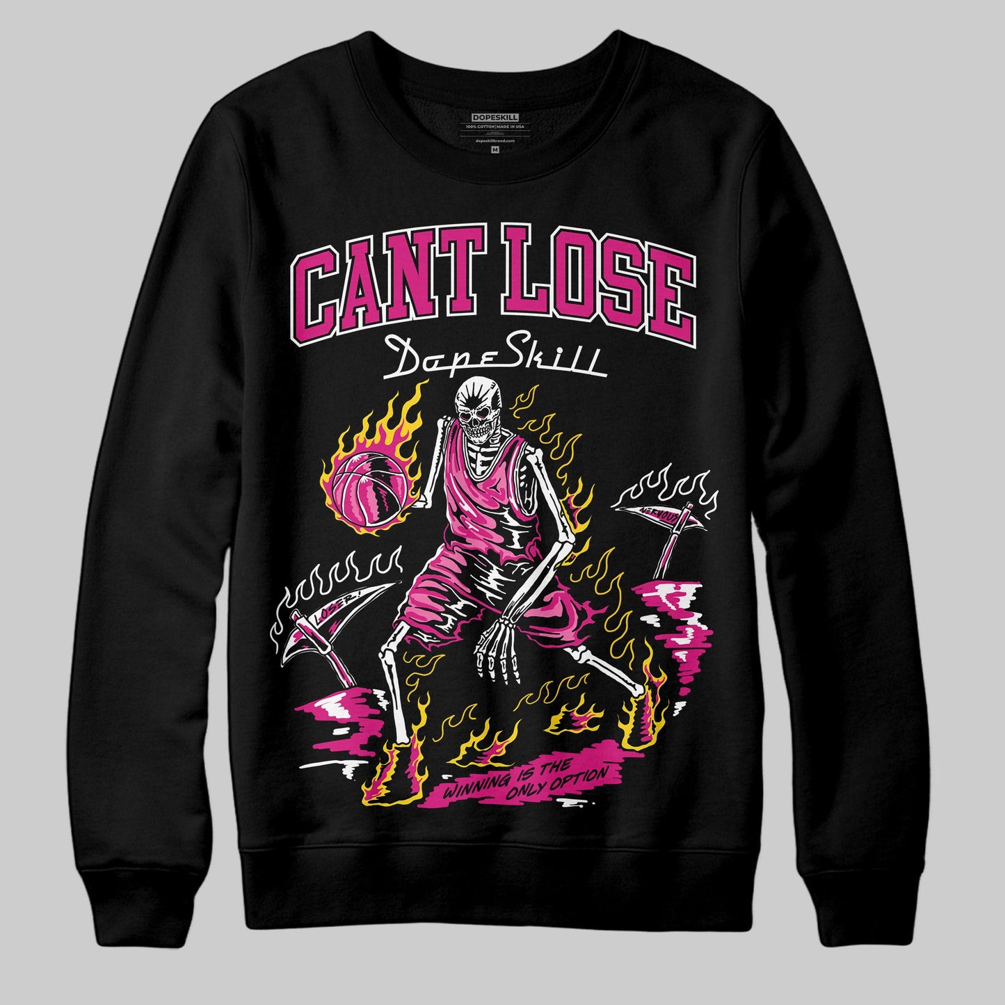 Rick RO Pink Leather Sneakers DopeSkill Sweatshirt Cant Lose Graphic