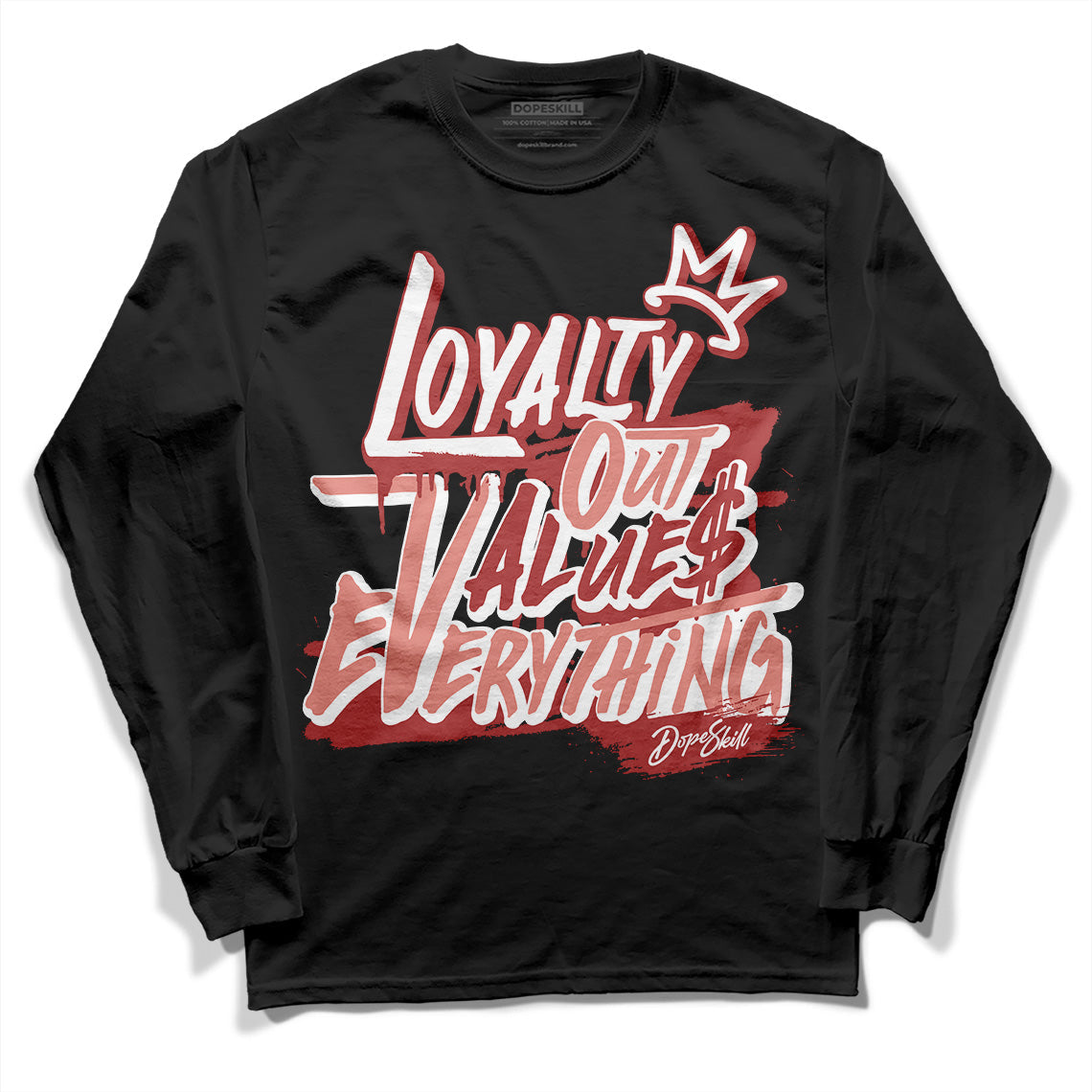 Dune Red 13s DopeSkill Long Sleeve T-Shirt LOVE Graphic