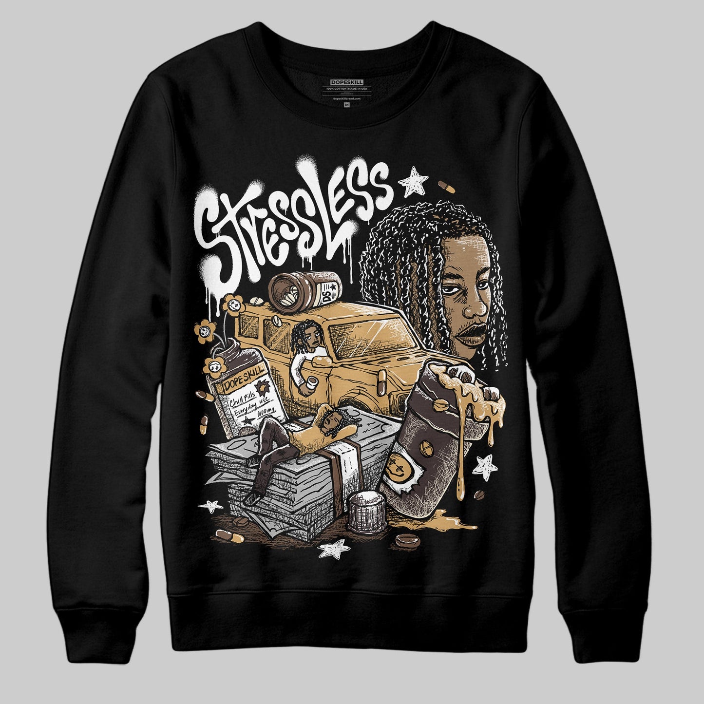 Earth 5s DopeSkill Sweatshirt Stressless Graphic