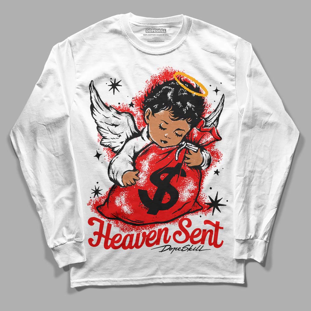Cherry 12s DopeSkill Long Sleeve T-Shirt Heaven Sent Graphic