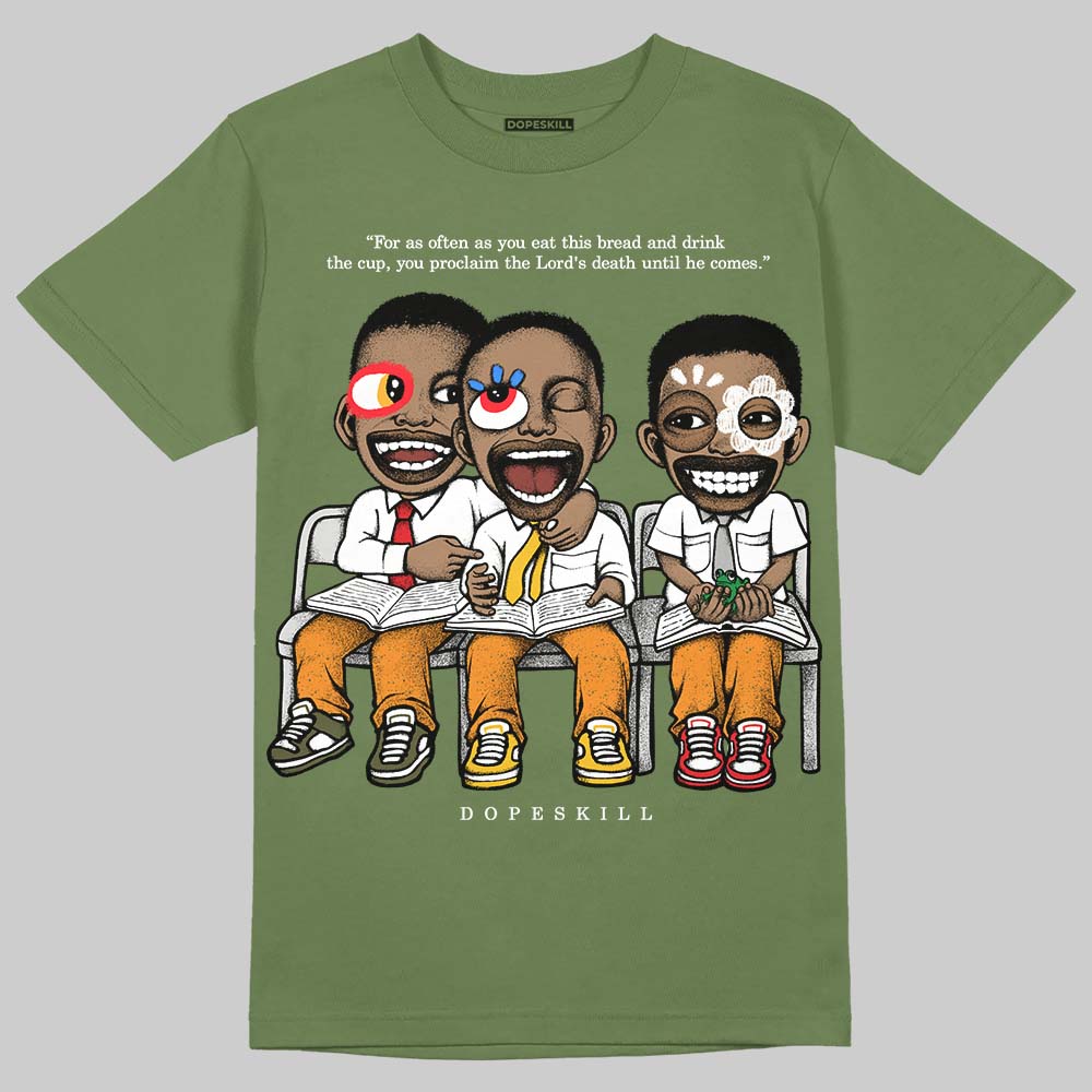 Olive 5s DopeSkill T-Shirt First Sunday Graphic