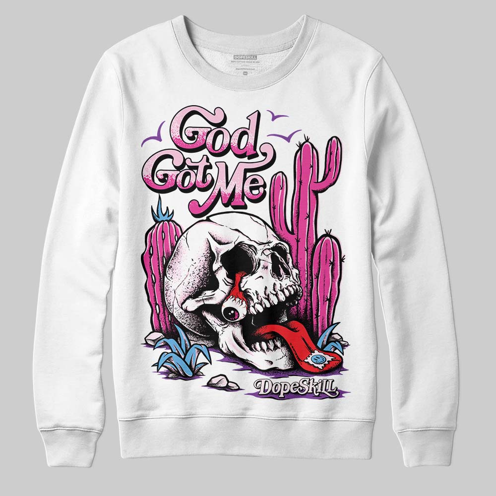 Pink Collection DopeSkill Sweatshirt God Got Me Graphic