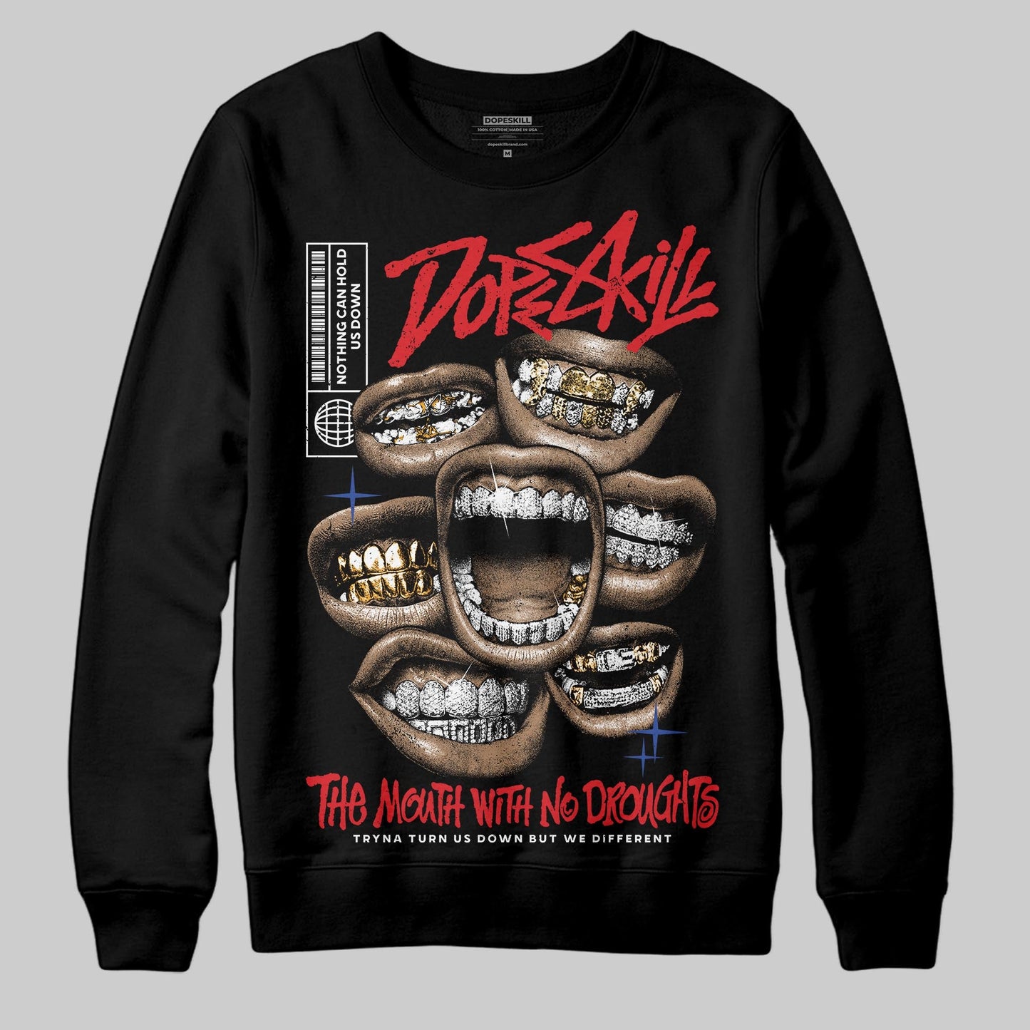 Seoul 2.0 3s DopeSkill Sweatshirt The Mouth With No Droughts Graphic
