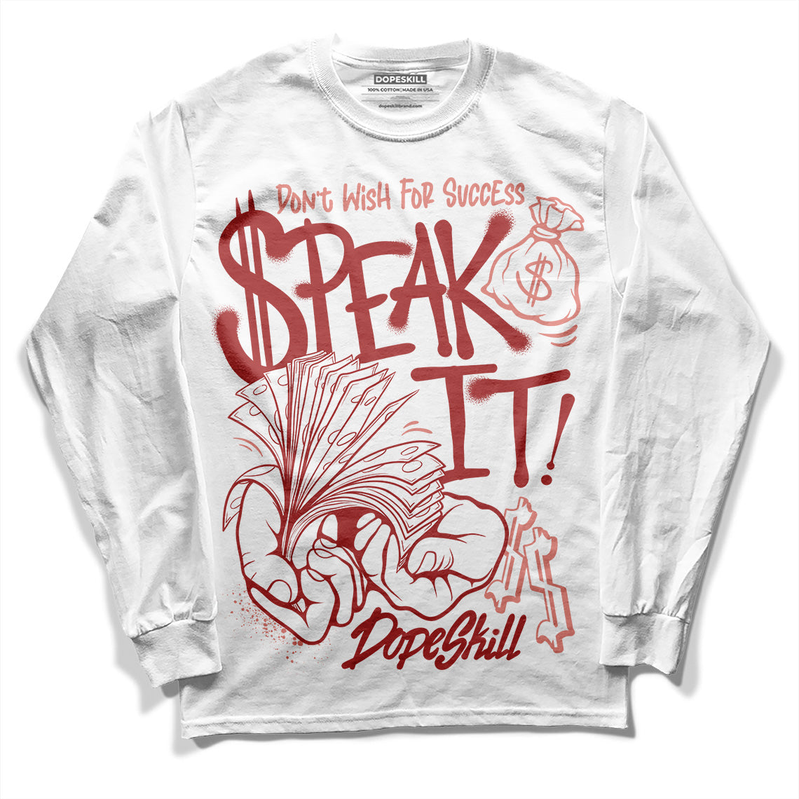 Dune Red 13s DopeSkill Long Sleeve T-Shirt Speak It Graphic