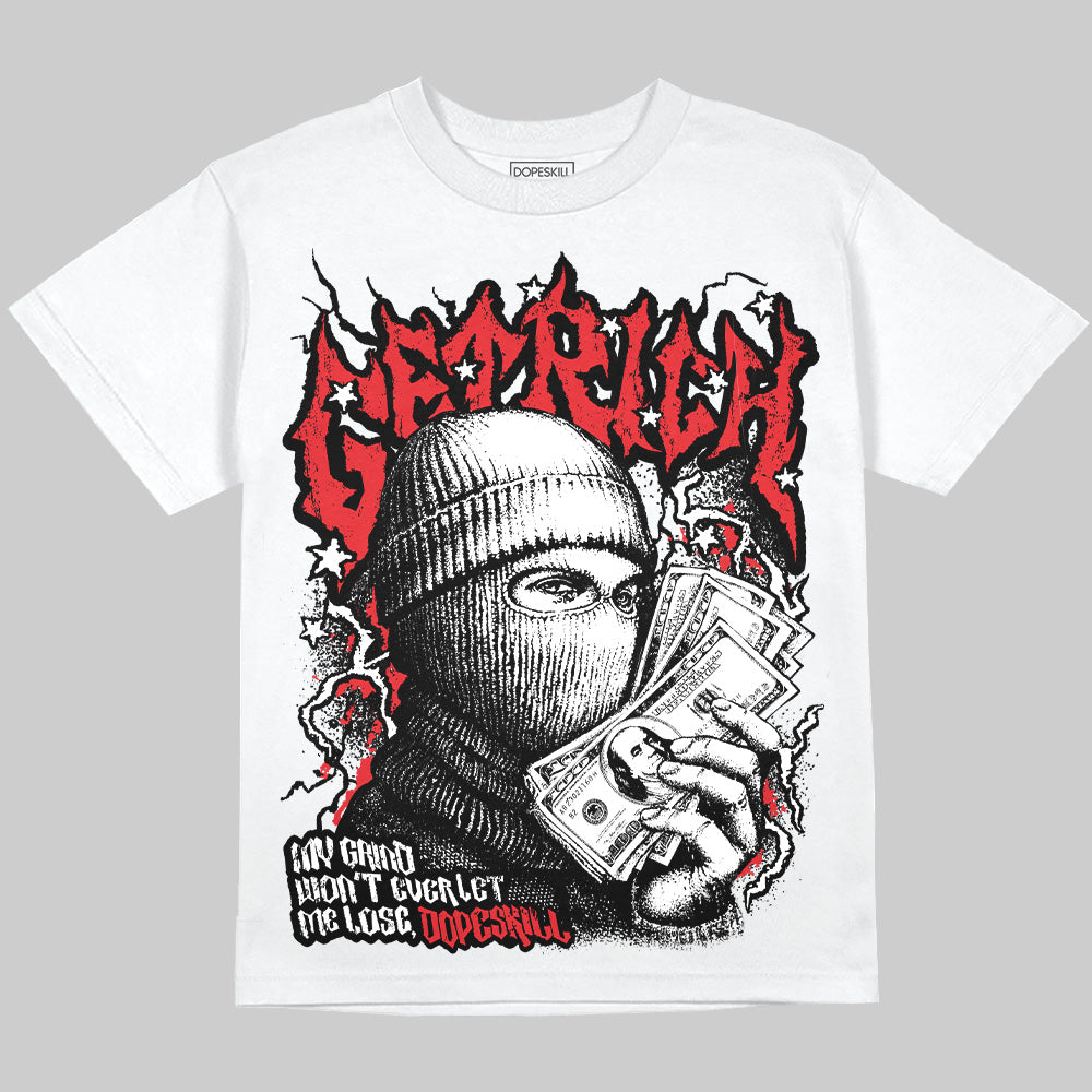 Black and White Collection DopeSkill Oversize Print T-Shirt Wealthy Graphic