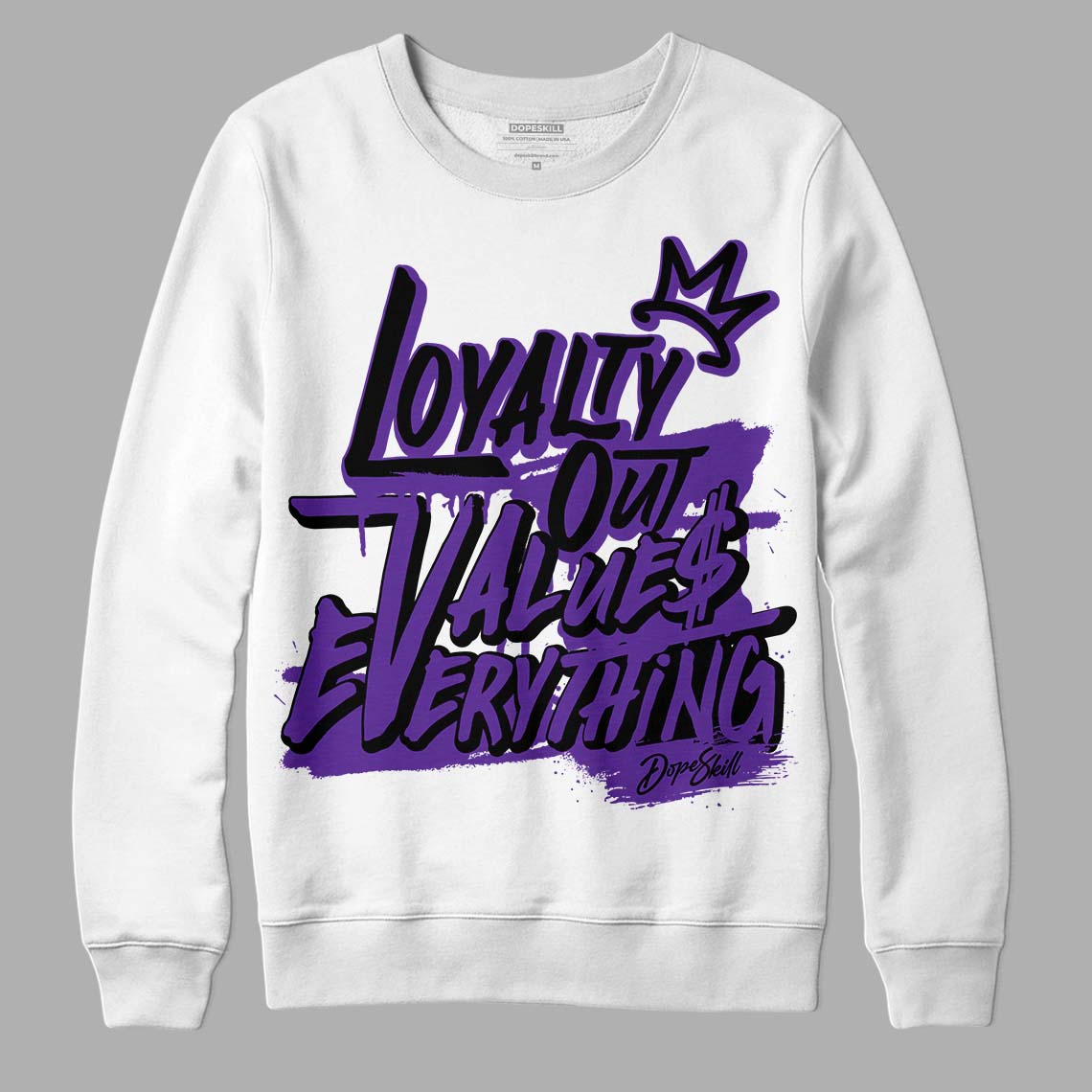PURPLE Collection DopeSkill Sweatshirt LOVE Graphic