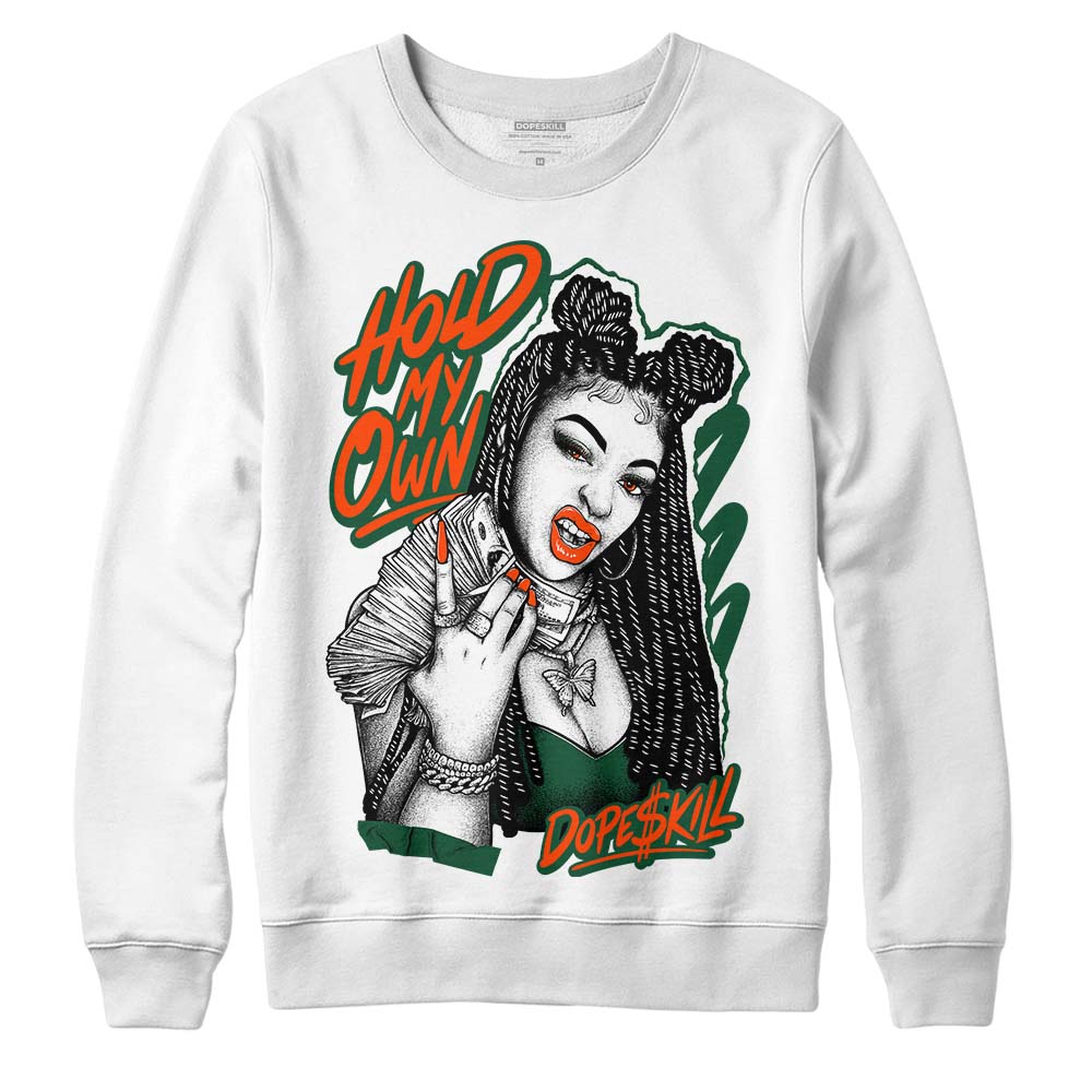 Dunk Team Dark Green Orange DopeSkill Sweatshirt New H.M.O Graphic