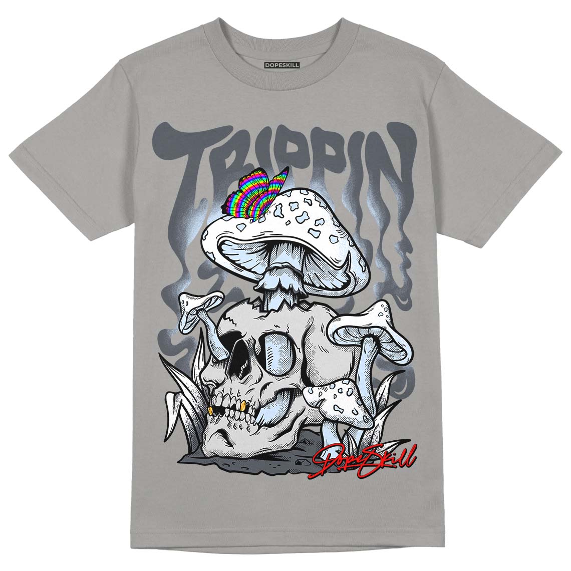 Cool Grey 11s DopeSkill Grey T-shirt Trippin Graphic