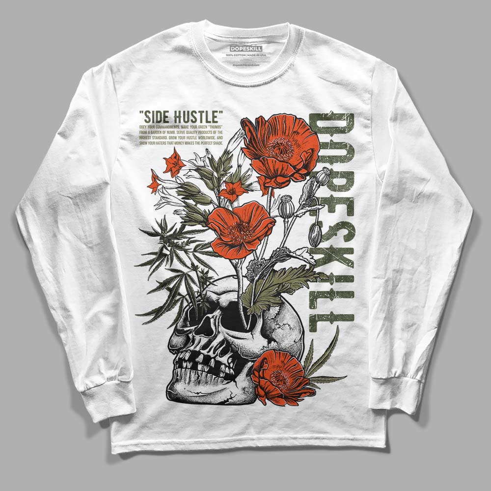 Olive Collection DopeSkill Long Sleeve T-Shirt Side Hustle Graphic