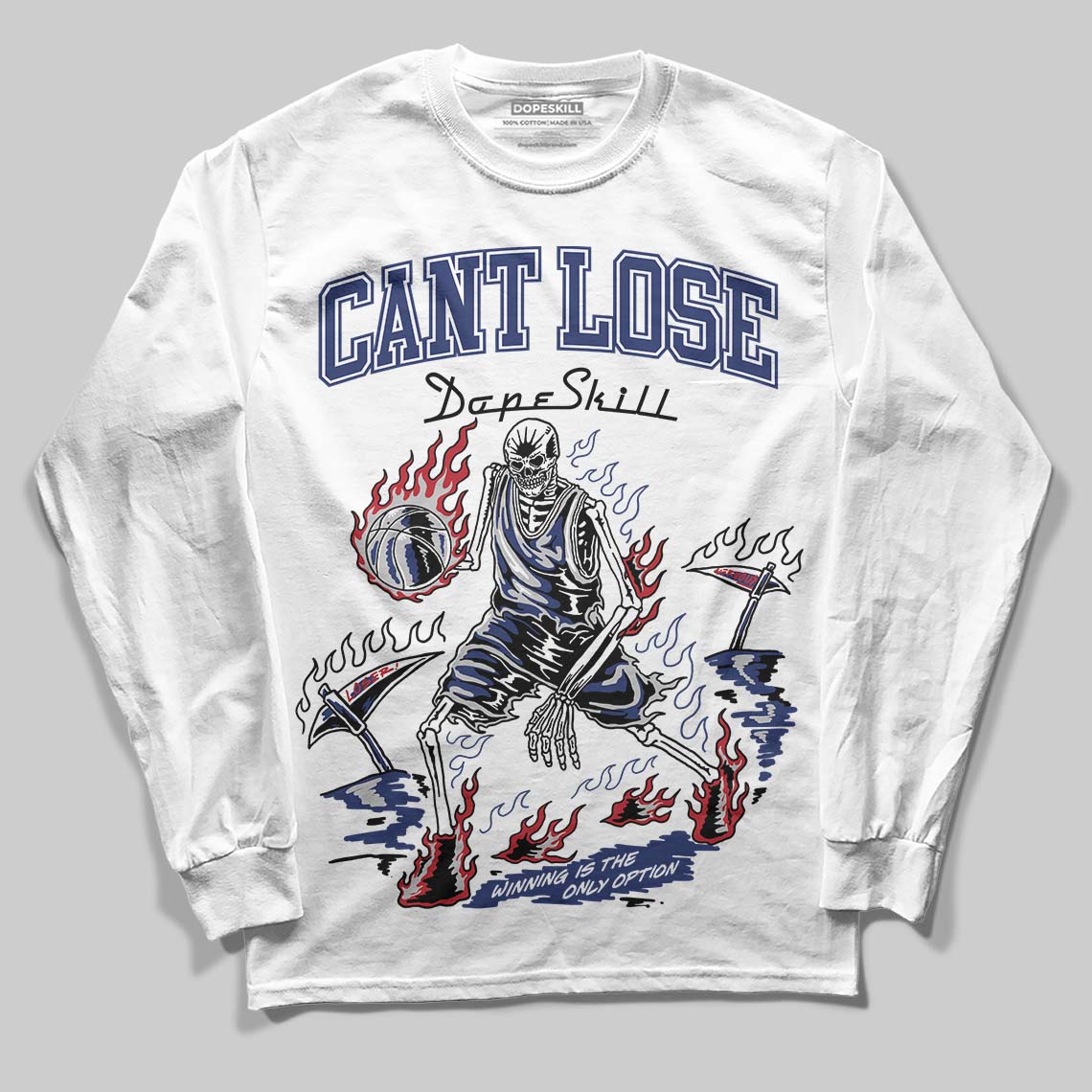 Rare Air Deep Royal Blue 1s DopeSkill Long Sleeve T-Shirt Cant Lose Graphic