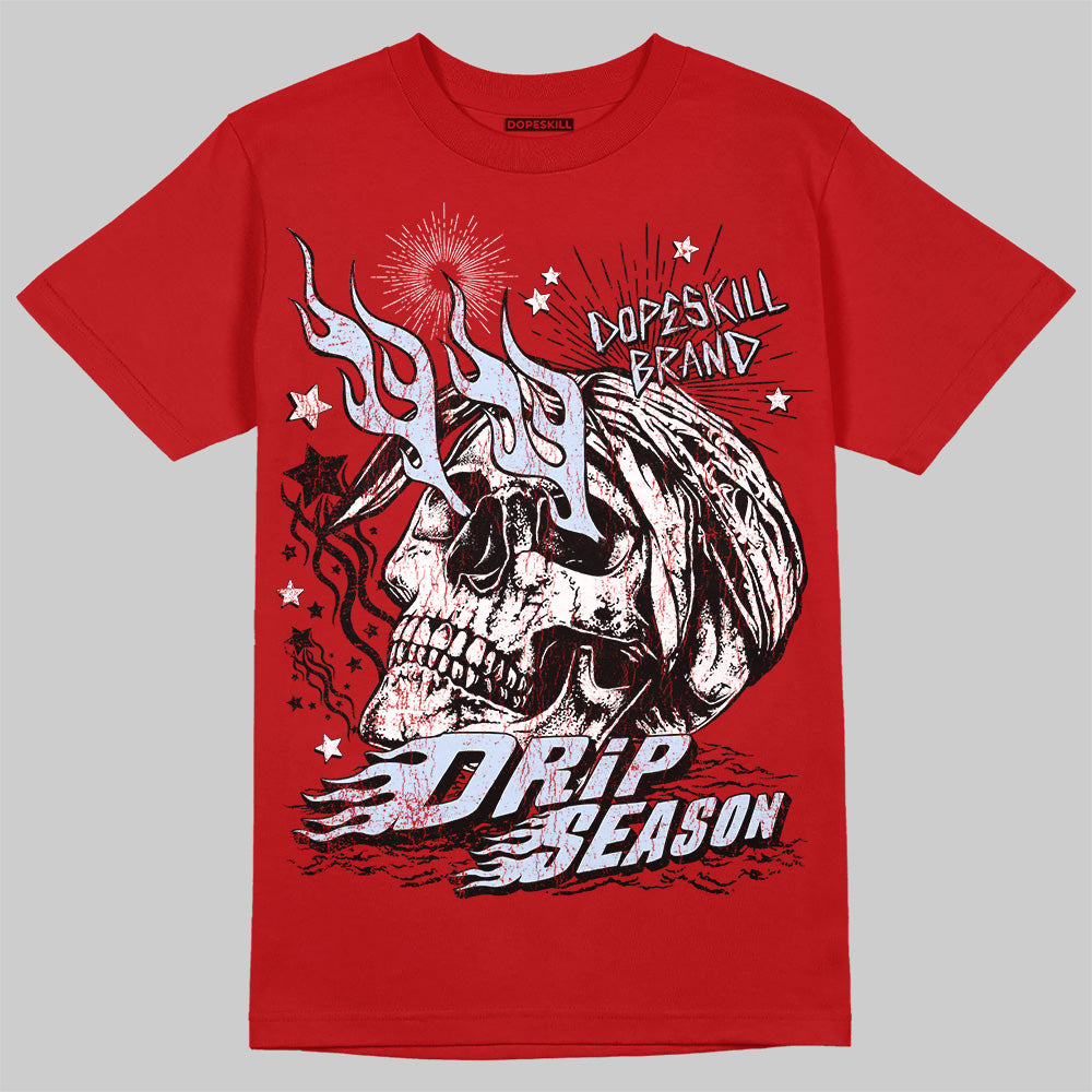 Cherry 11s DopeSkill T-Shirt Drip Season Graphic