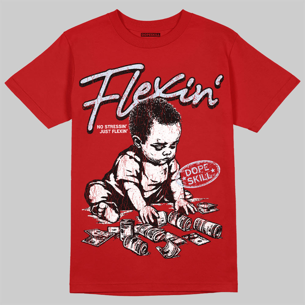 Cherry 11s DopeSkill T-Shirt Flexin' Graphic