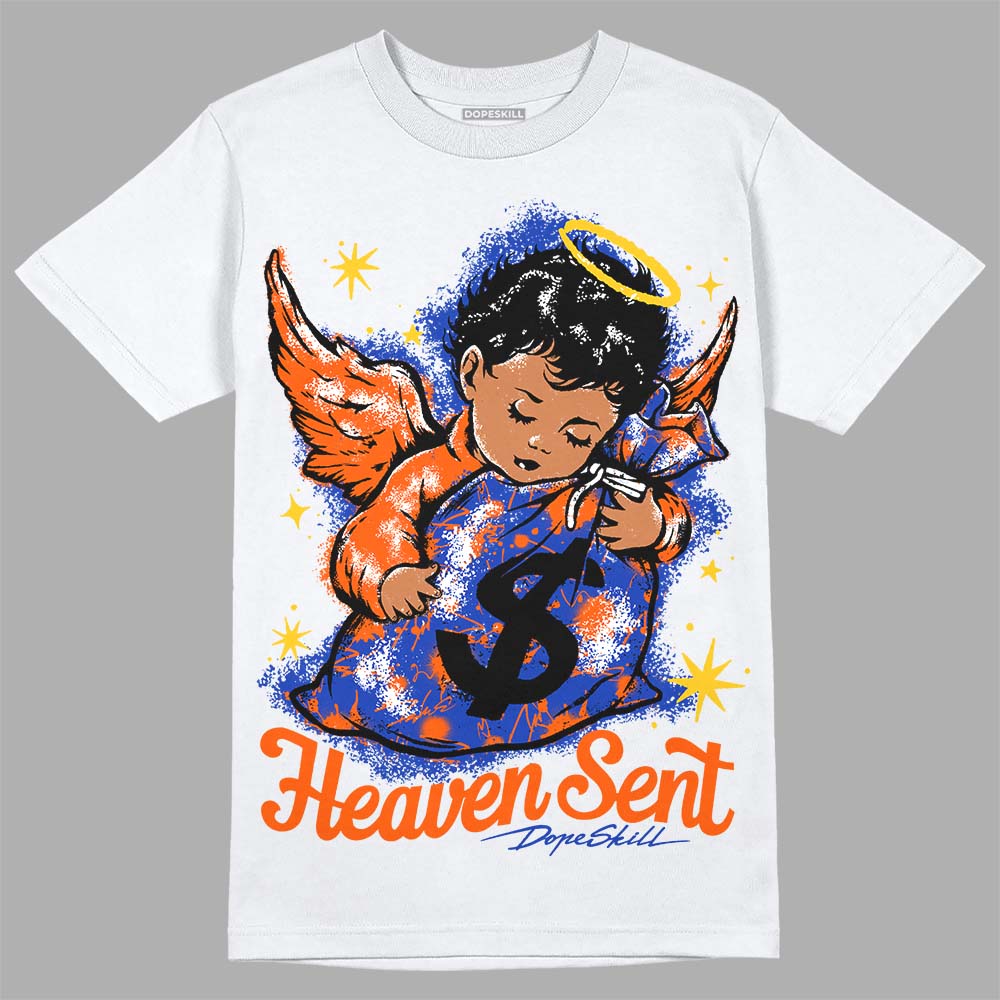 Dunk Futura Orange Blaze DopeSkill T-Shirt Heaven Sent Graphic