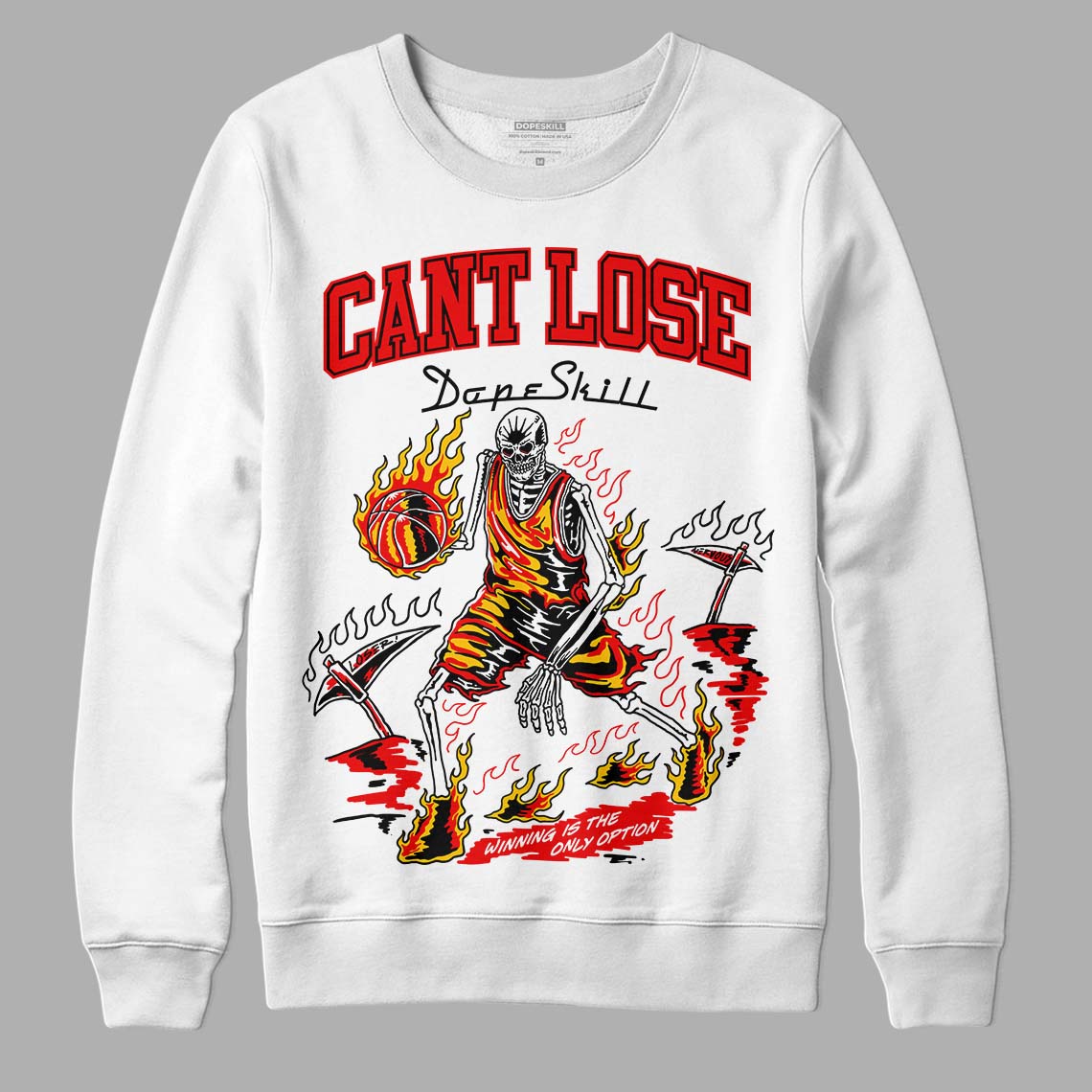 Cherry 12s DopeSkill Sweatshirt Cant Lose Graphic
