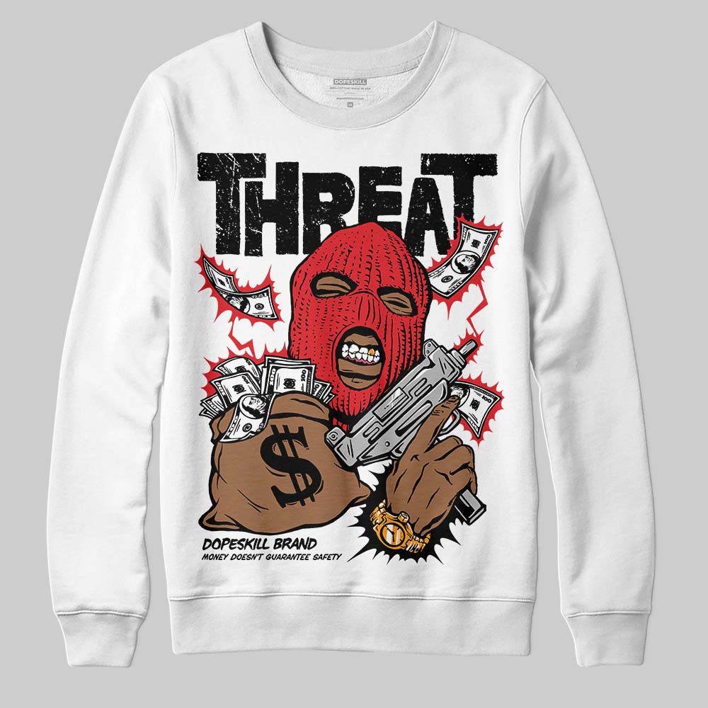 Dunk Panda White Black DopeSkill Sweatshirt Under Threat Graphic