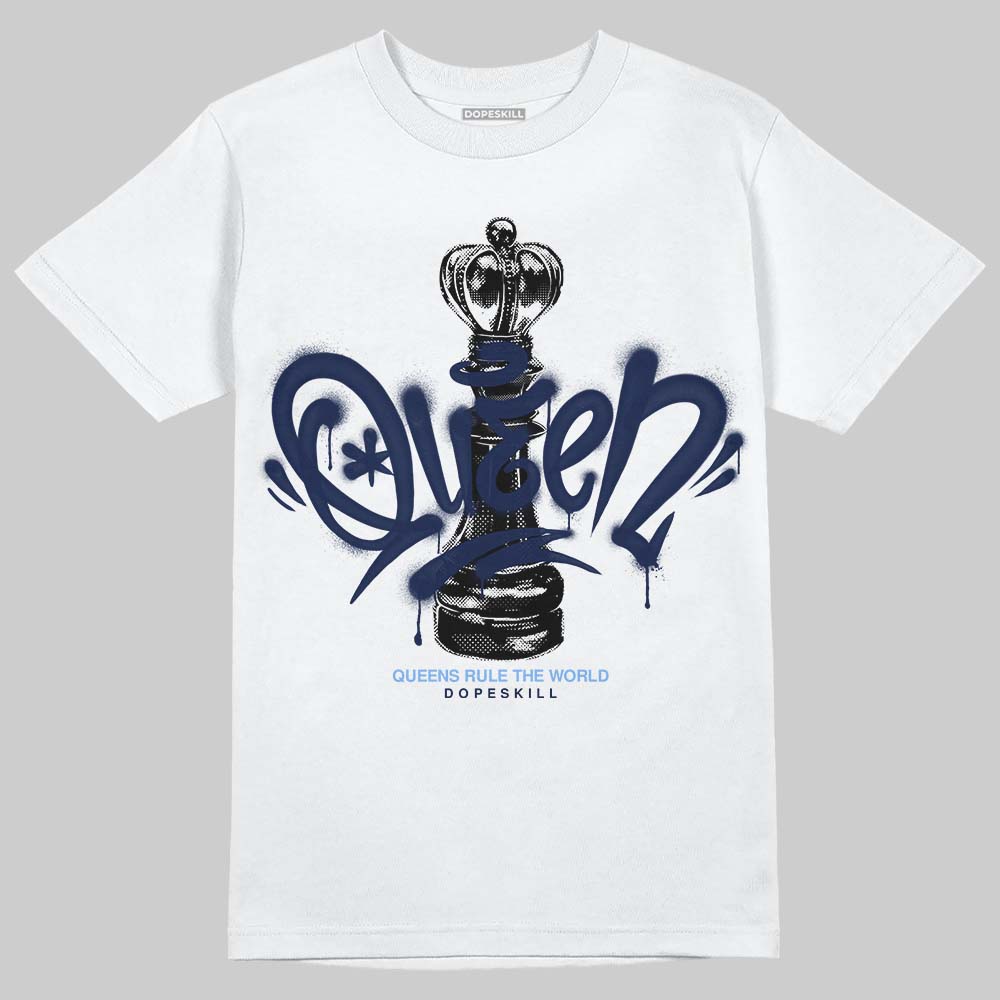 Midnight Navy 5s DopeSkill T-Shirt Queen Chess Graphic