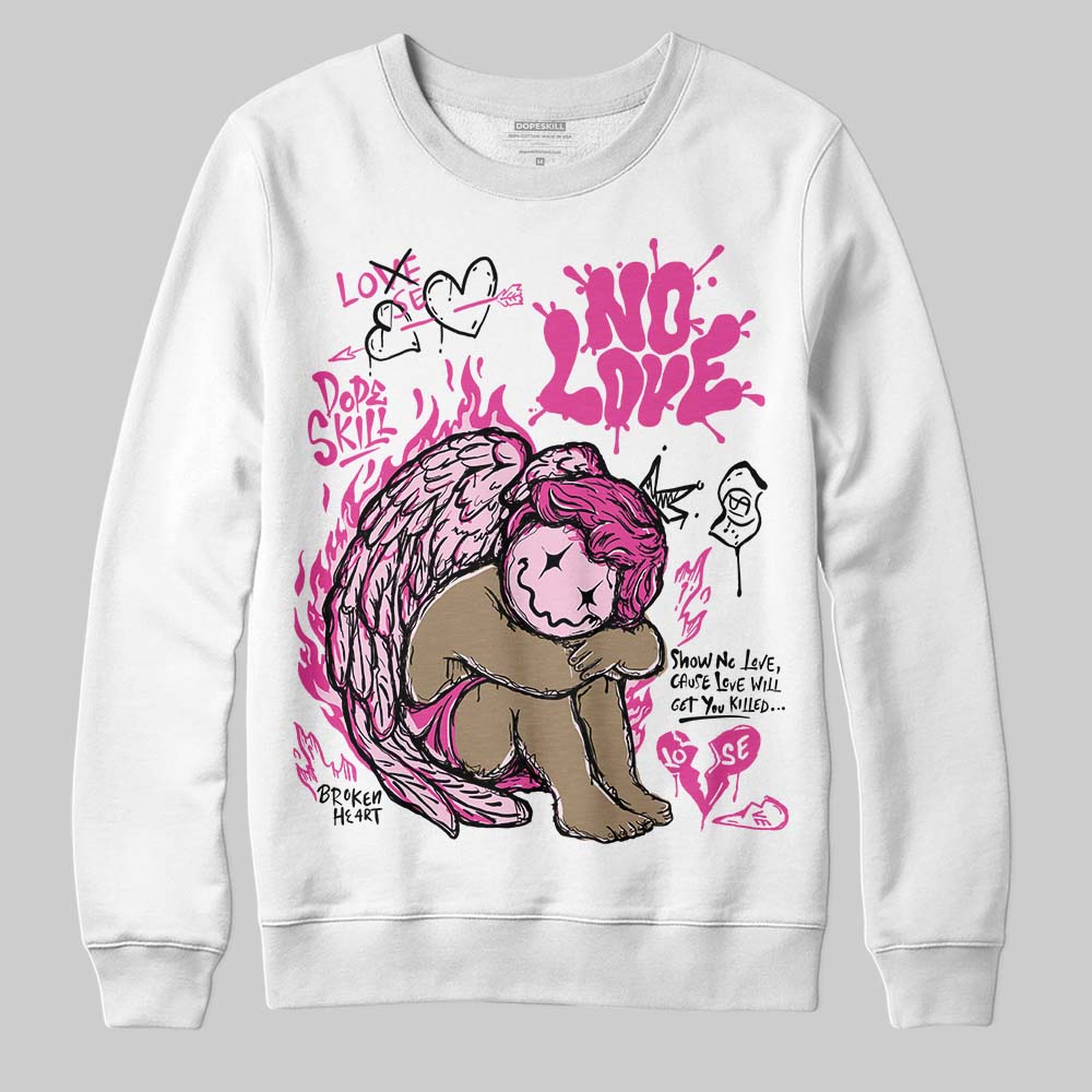 Triple Pink Dunk DopeSkill Sweatshirt No Love Graphic