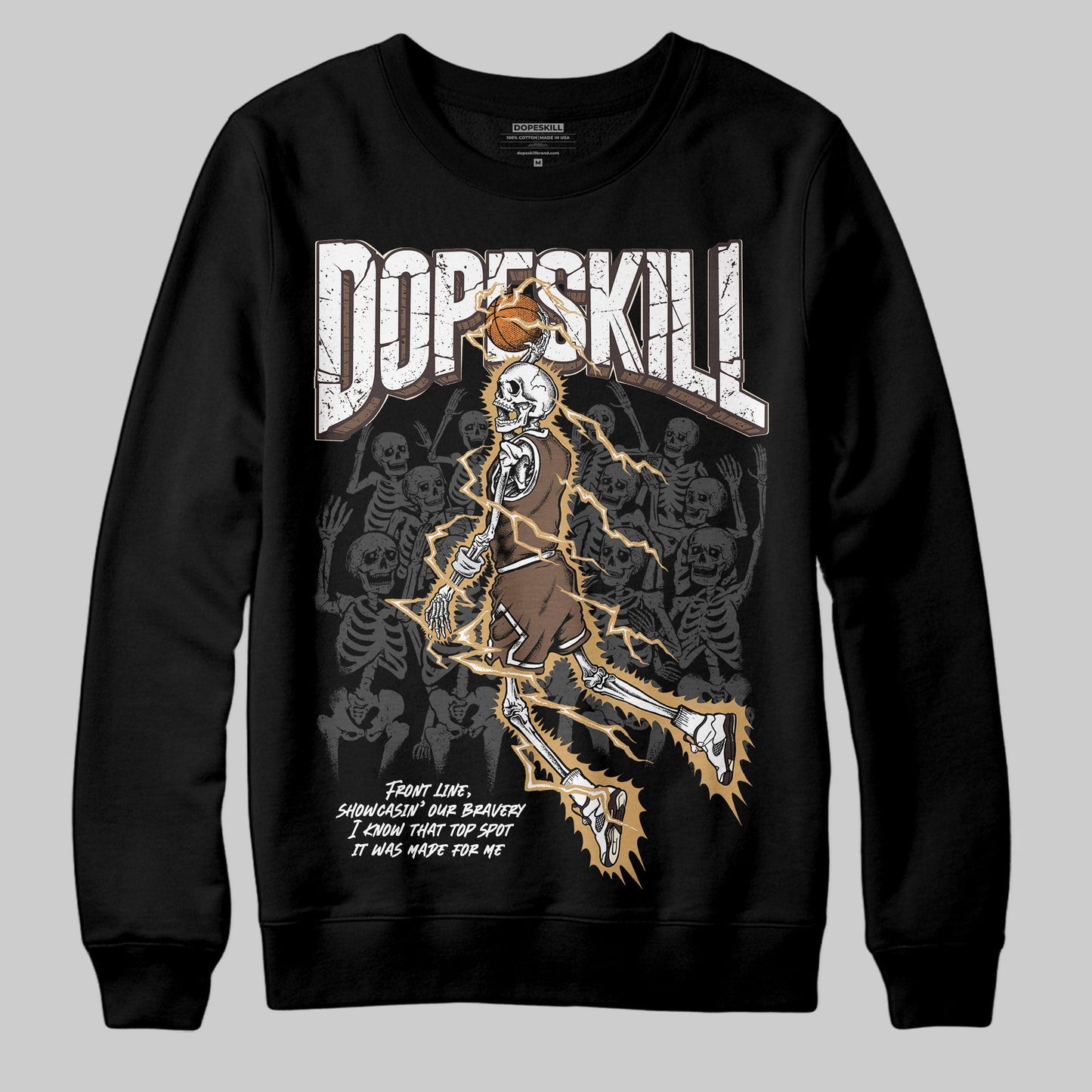 Earth 5s DopeSkill Sweatshirt Thunder Dunk Graphic