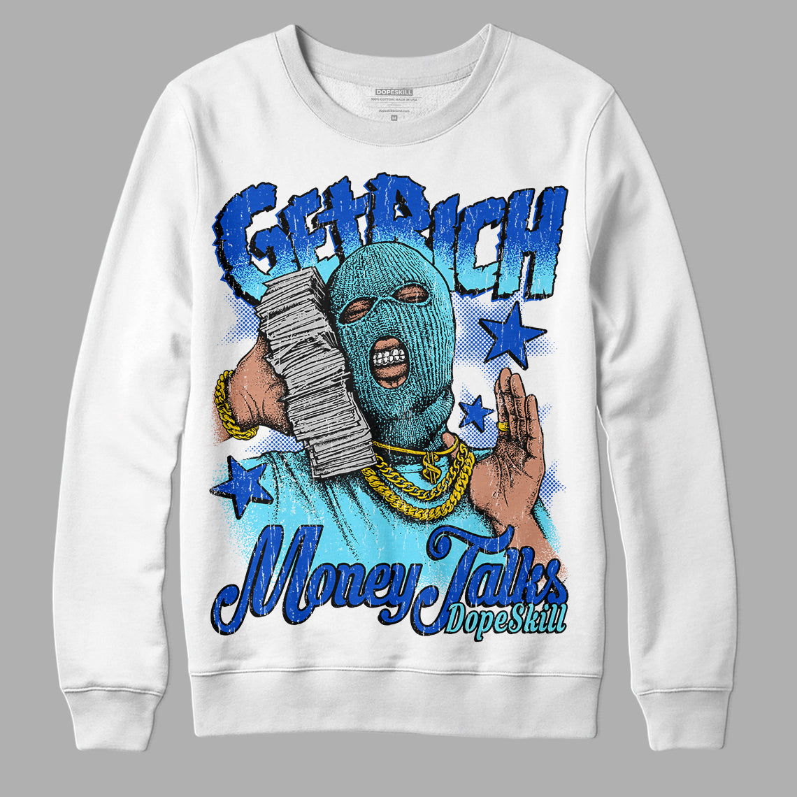 SB Dunk Argon DopeSkill Sweatshirt Get Rich Graphic