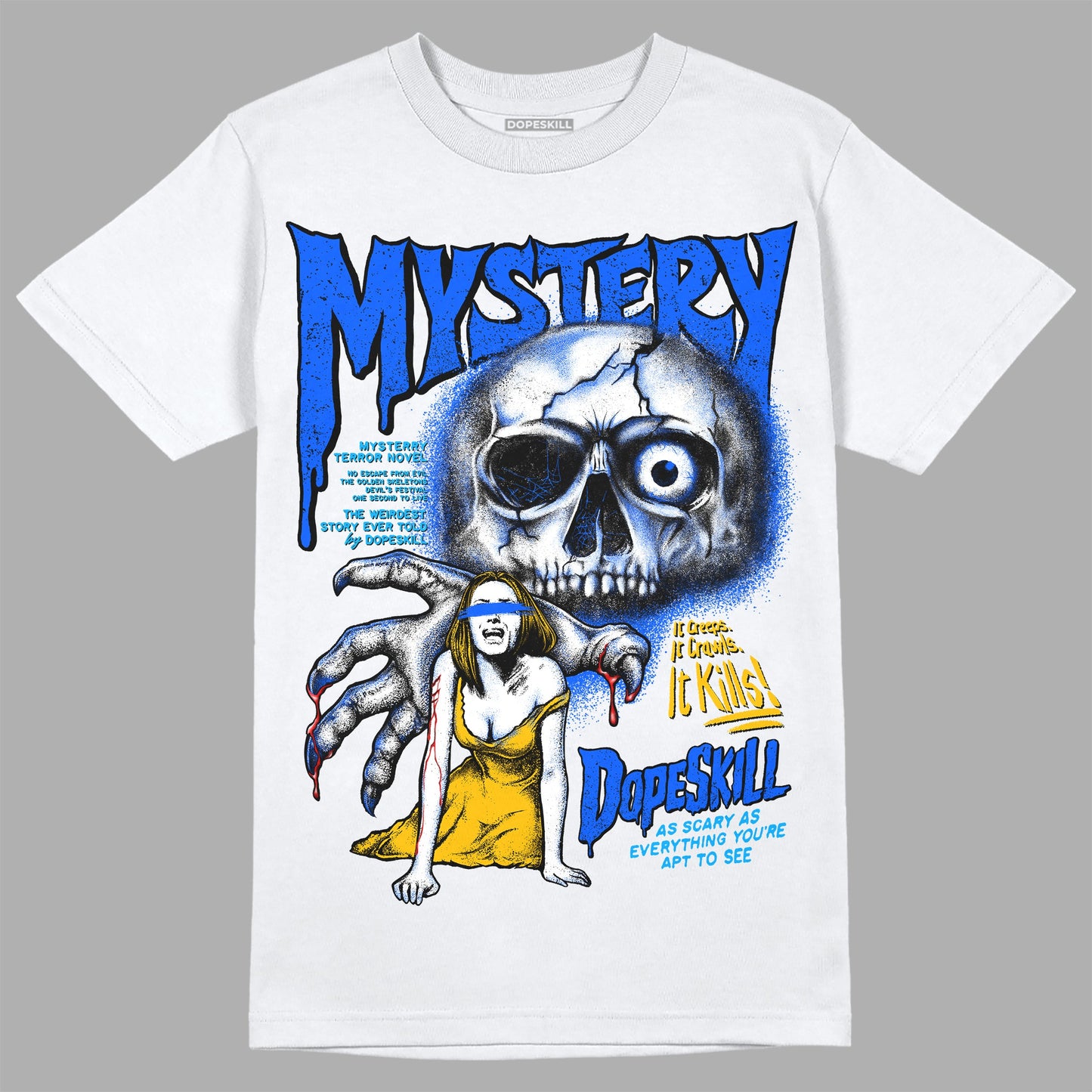 Royal Blue Collection DopeSkill T-Shirt Mystery Ghostly Grasp Graphic
