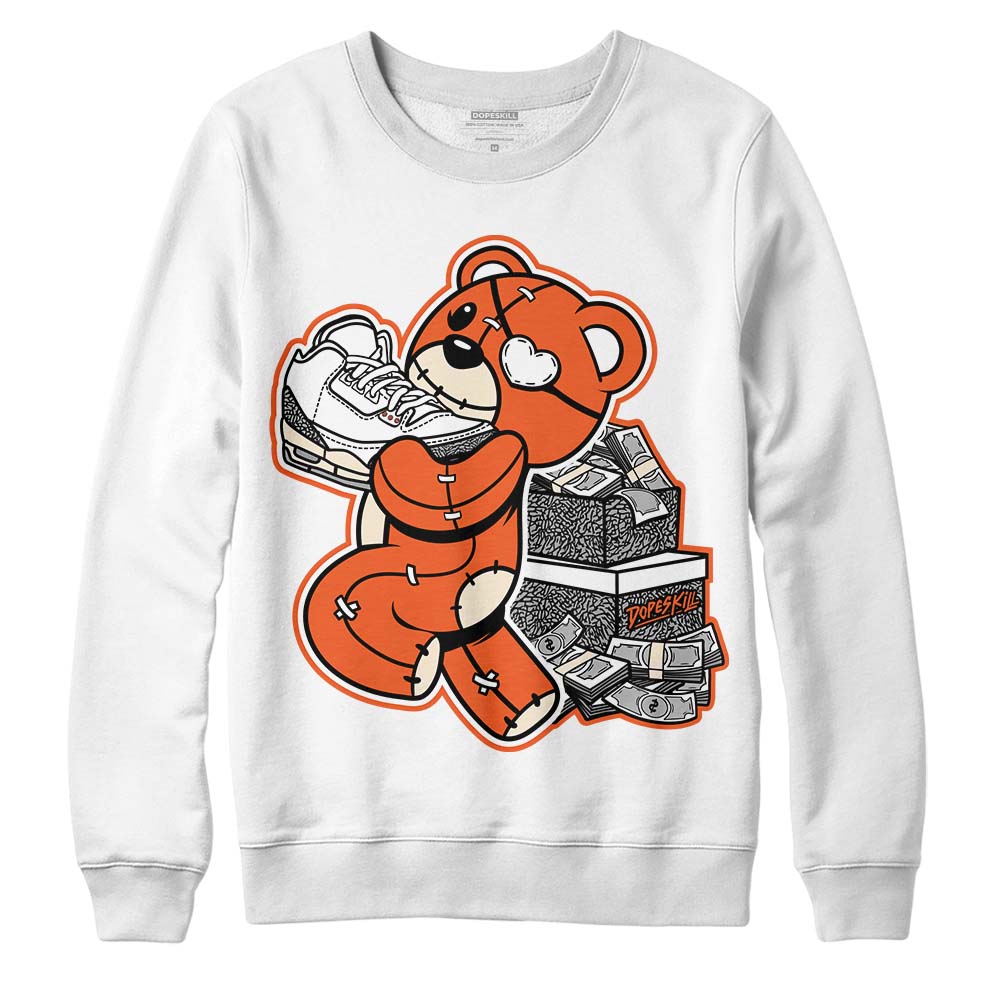 Georgia Peach 3s DopeSkill Sweatshirt Bear Steals Sneaker Graphic