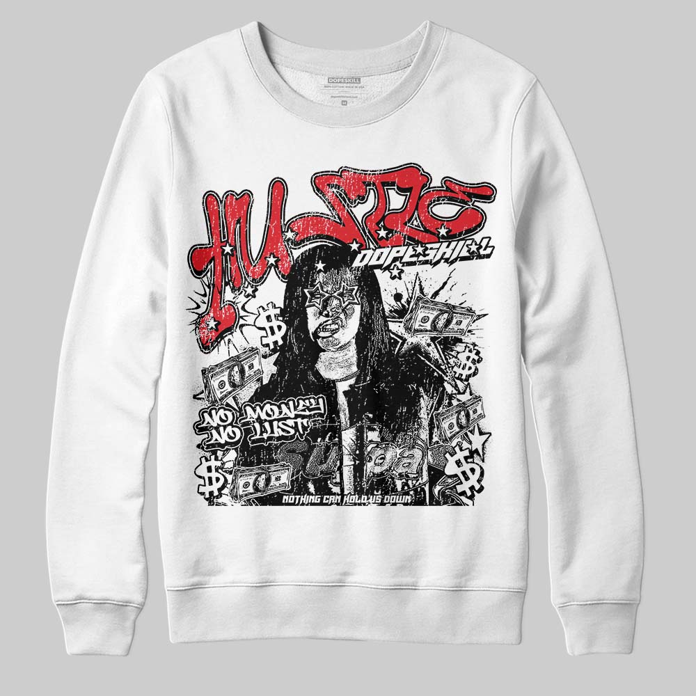 Black and White Collection DopeSkill Sweatshirt No Money No Lust Graphic